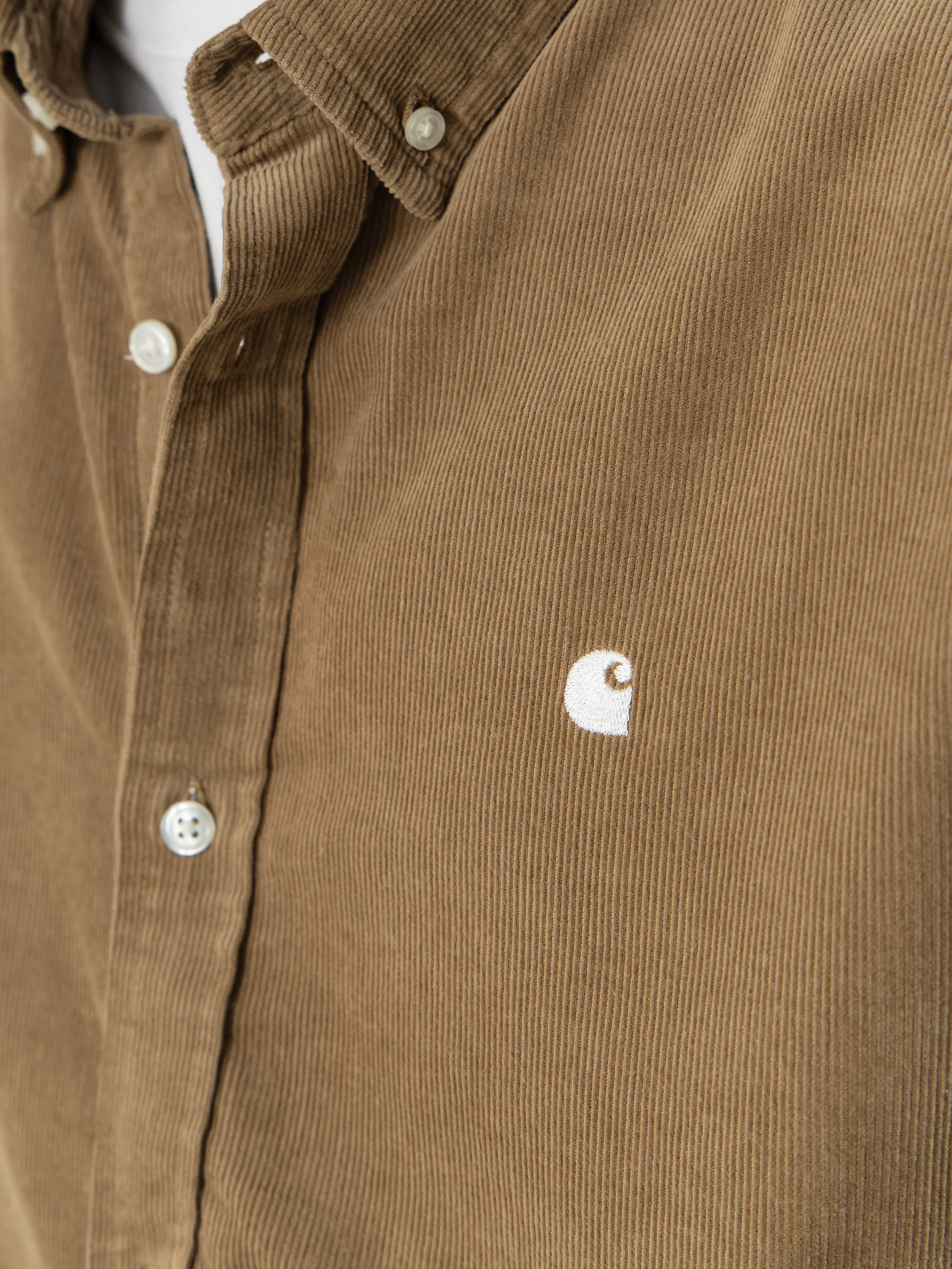 Carhartt WIP Shirt Madison Fine Cord (iroko/wax)