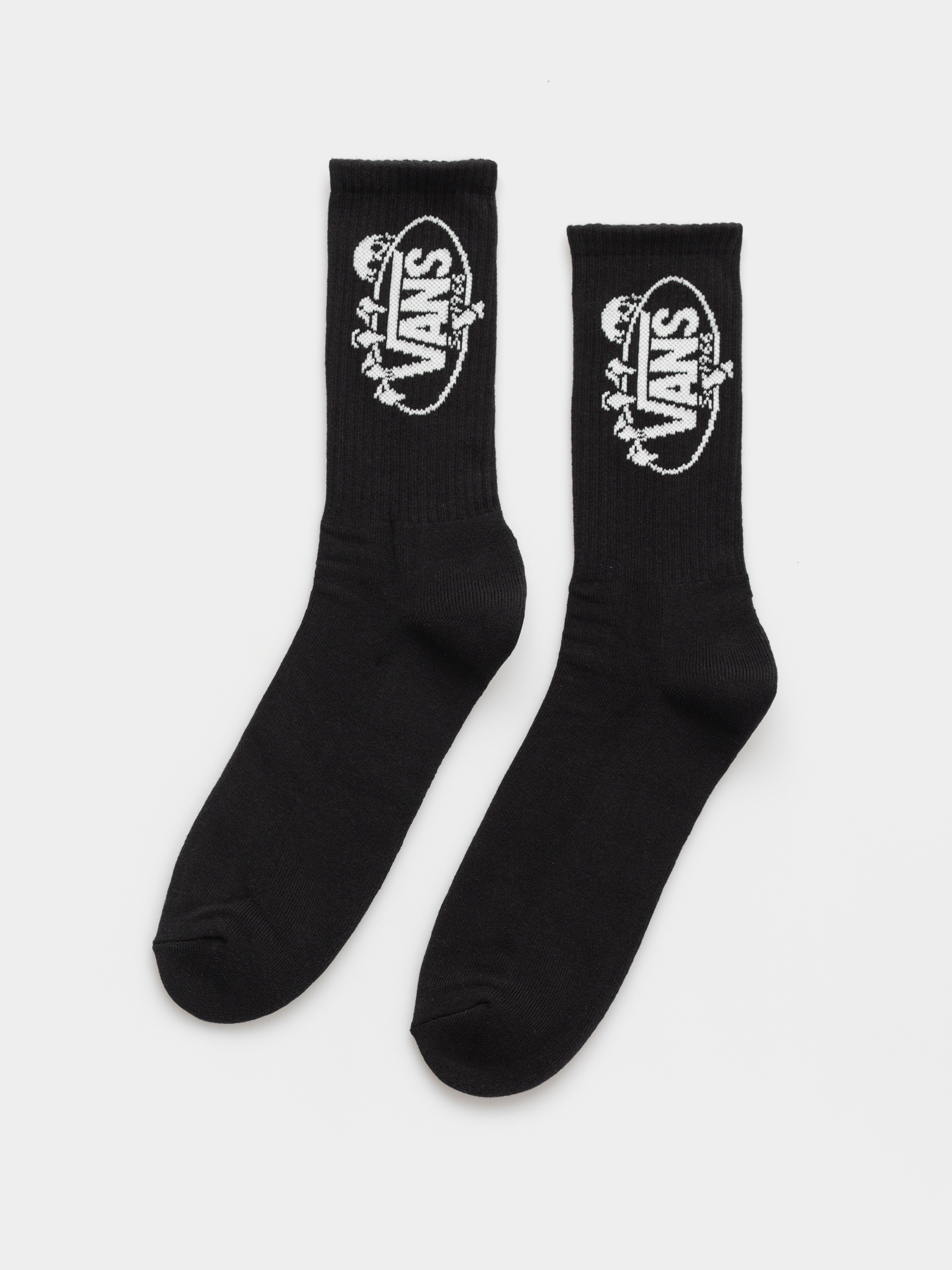 Stussy Helvetica Jacquard Crew Socks - black (black)