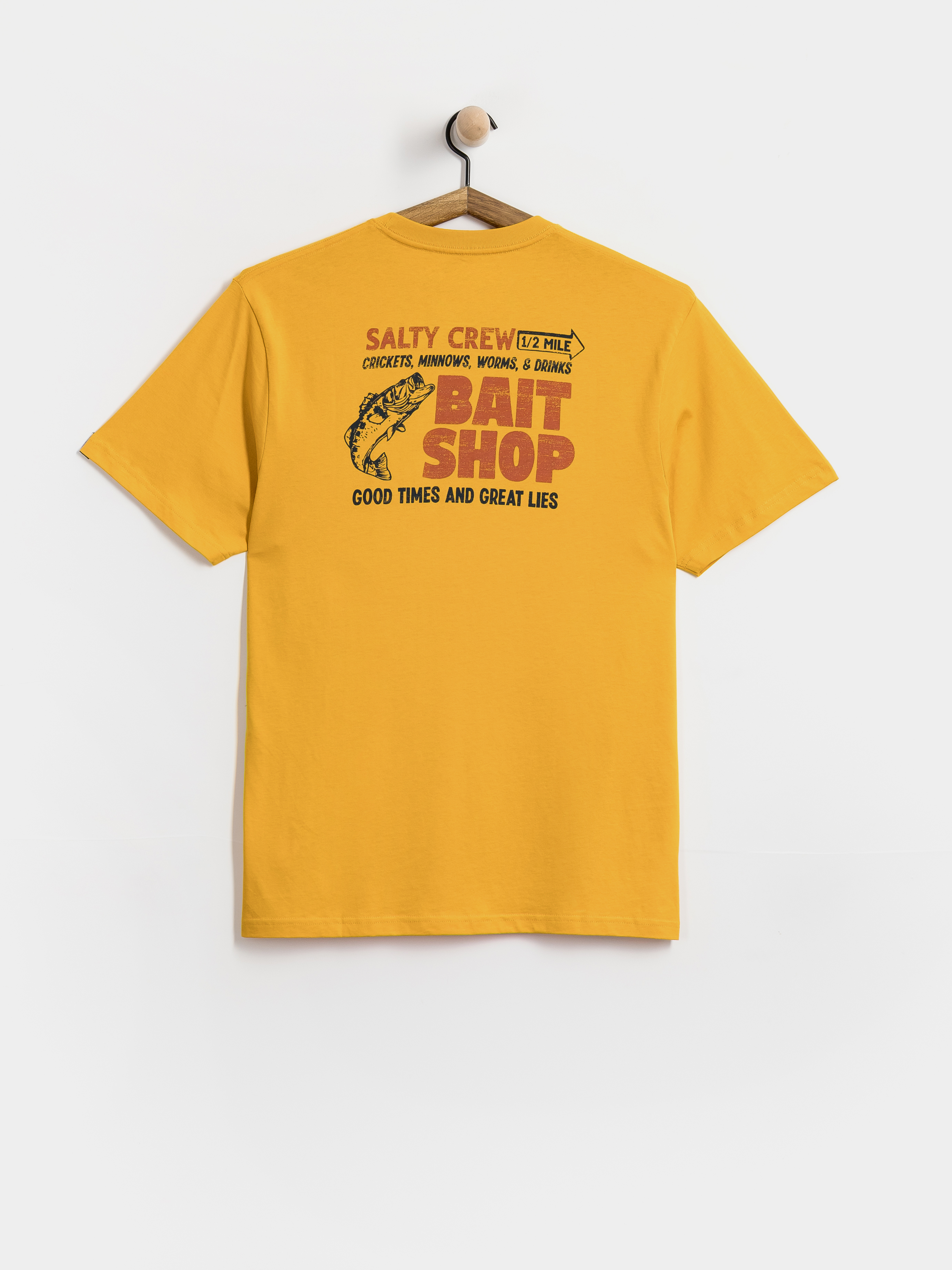 Salty Crew Bait Shop T-Shirt (mineral yellow)