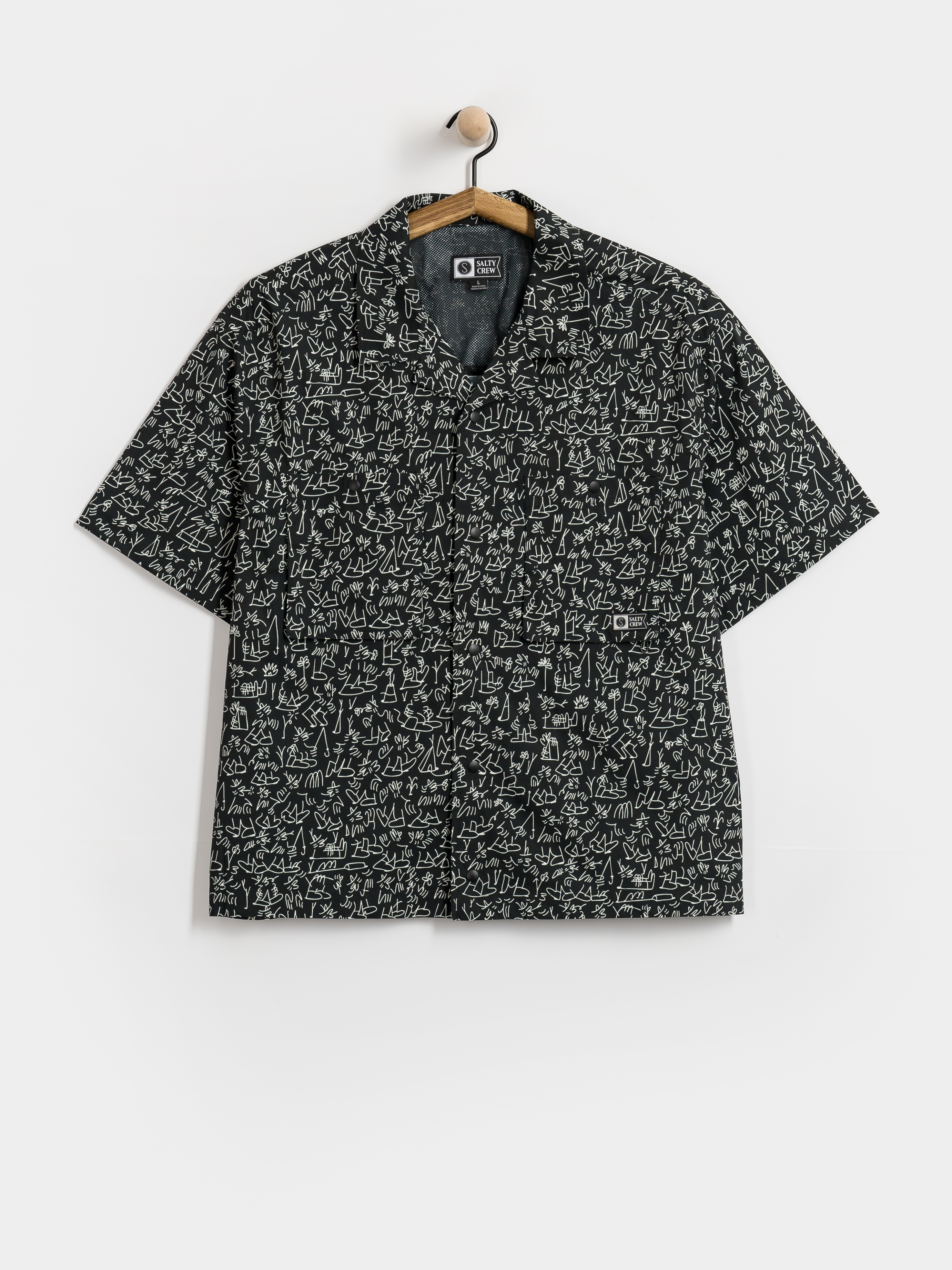Salty Crew Fishcamp Shirt (lb black)