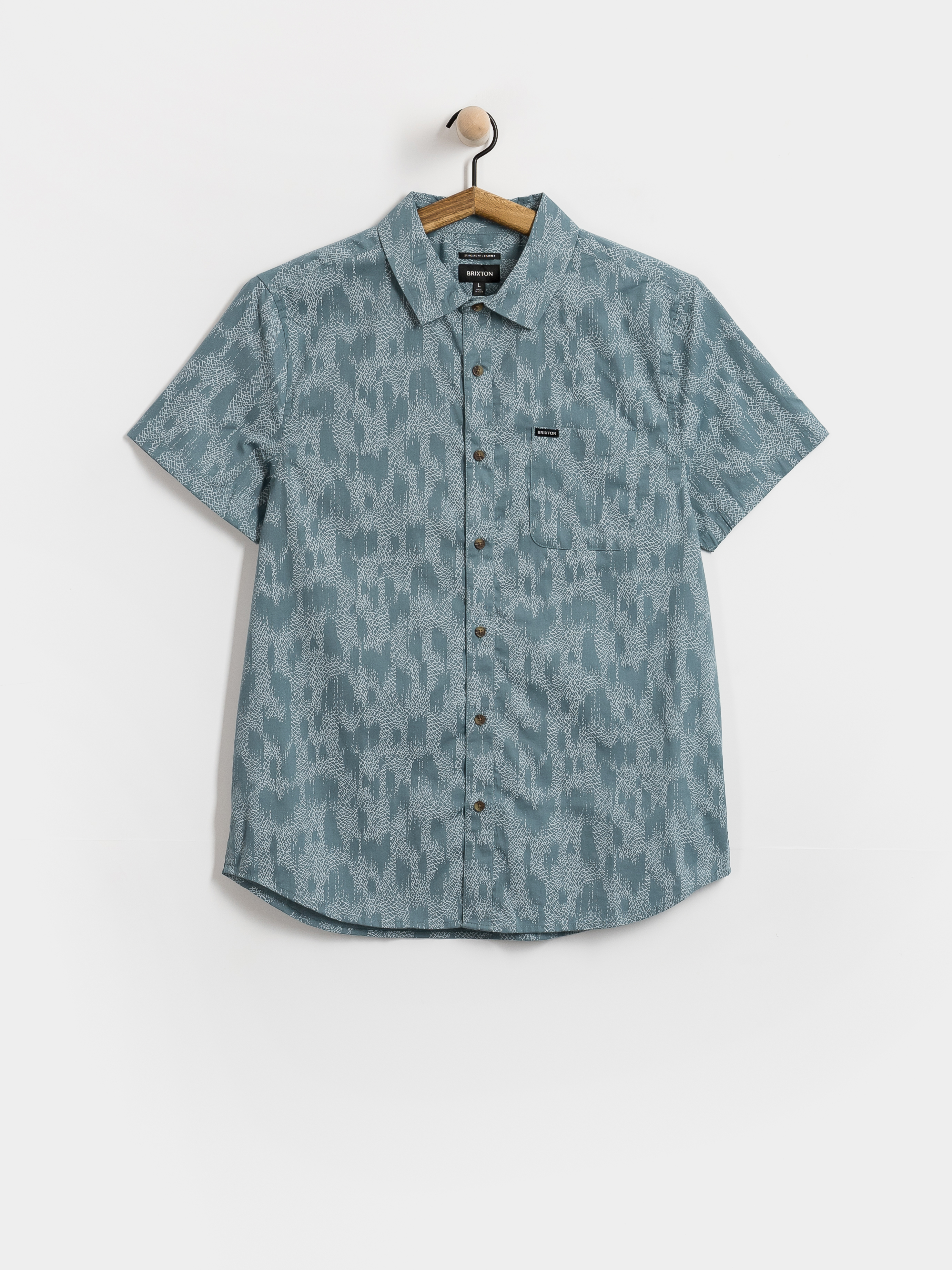 Brixton Charter Print Hemd (trooper crackle paint)