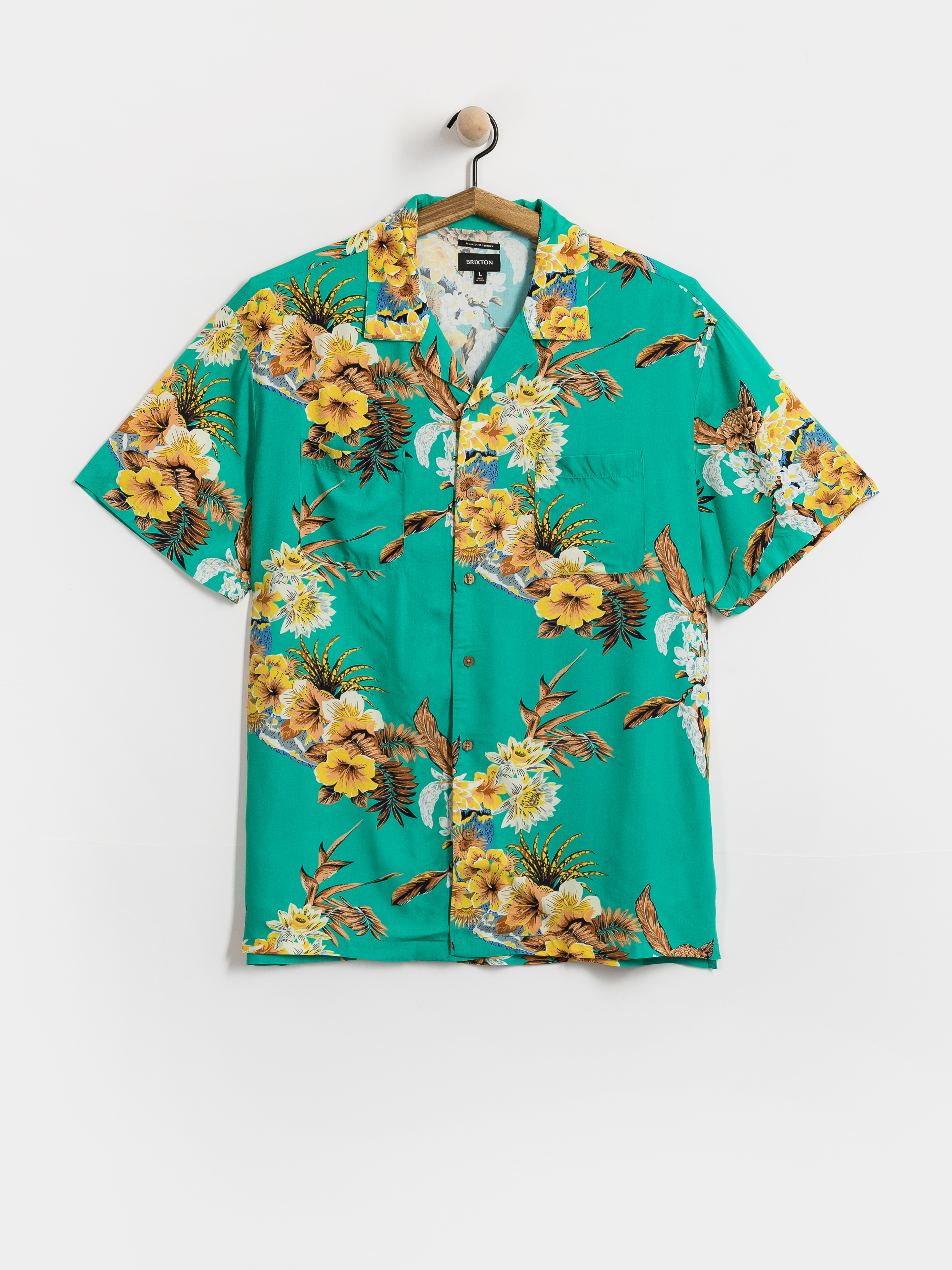 Brixton Bunker Vacation Shirt (retro green)