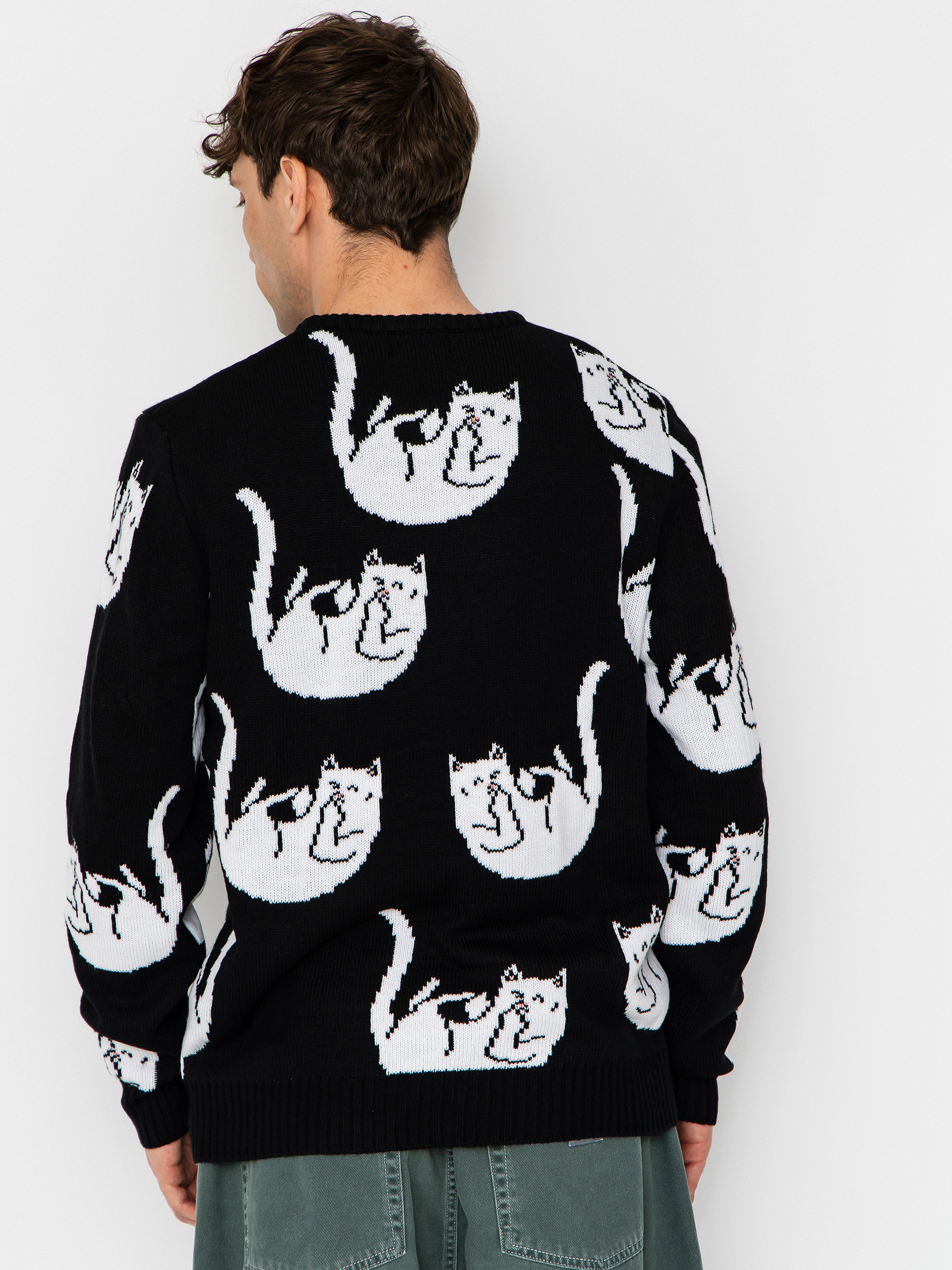 RipNDip Falling For Nermal Knit Sweater - black (black)