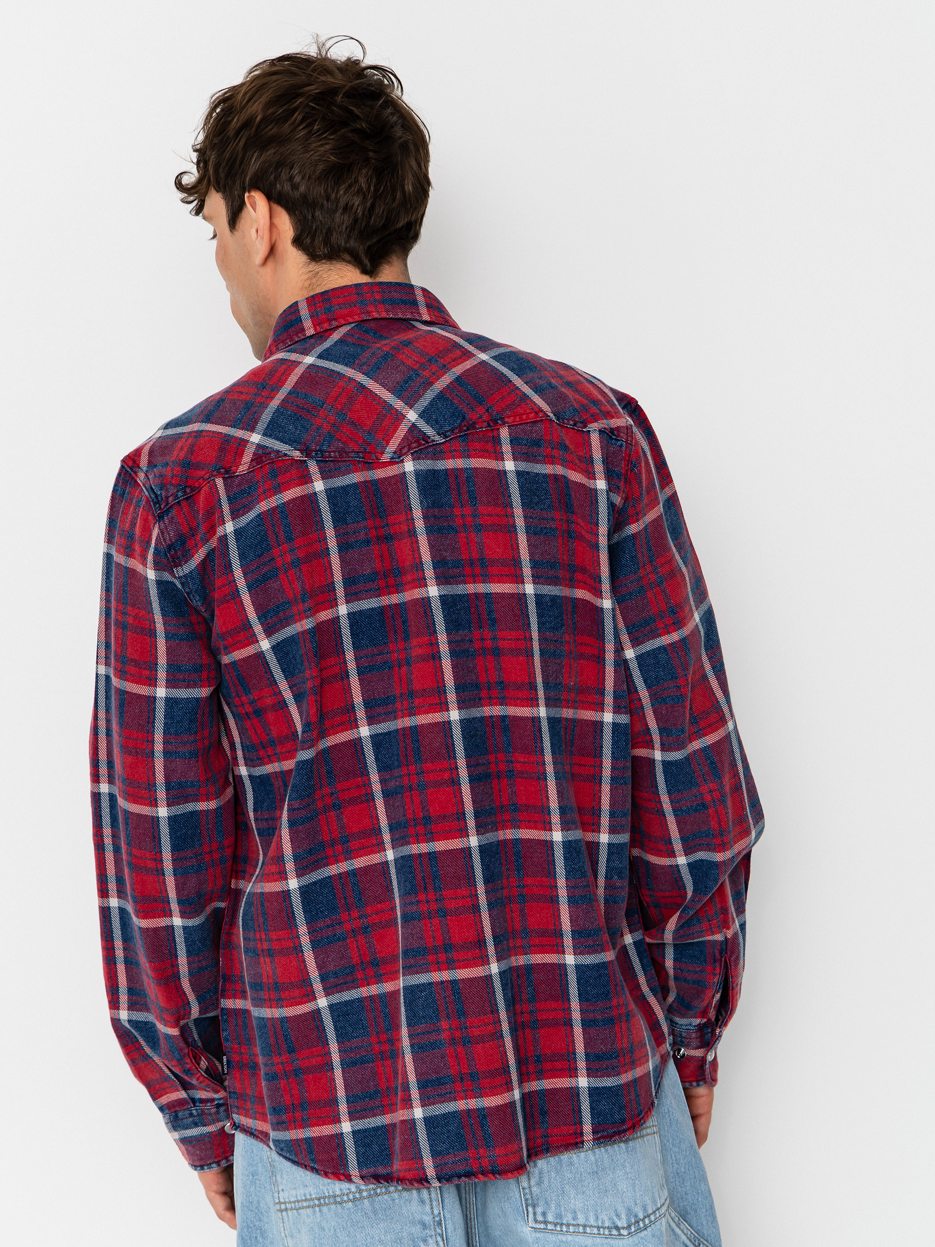 Brixton Waylon Lw Overshirt Shirt (denim plaid)