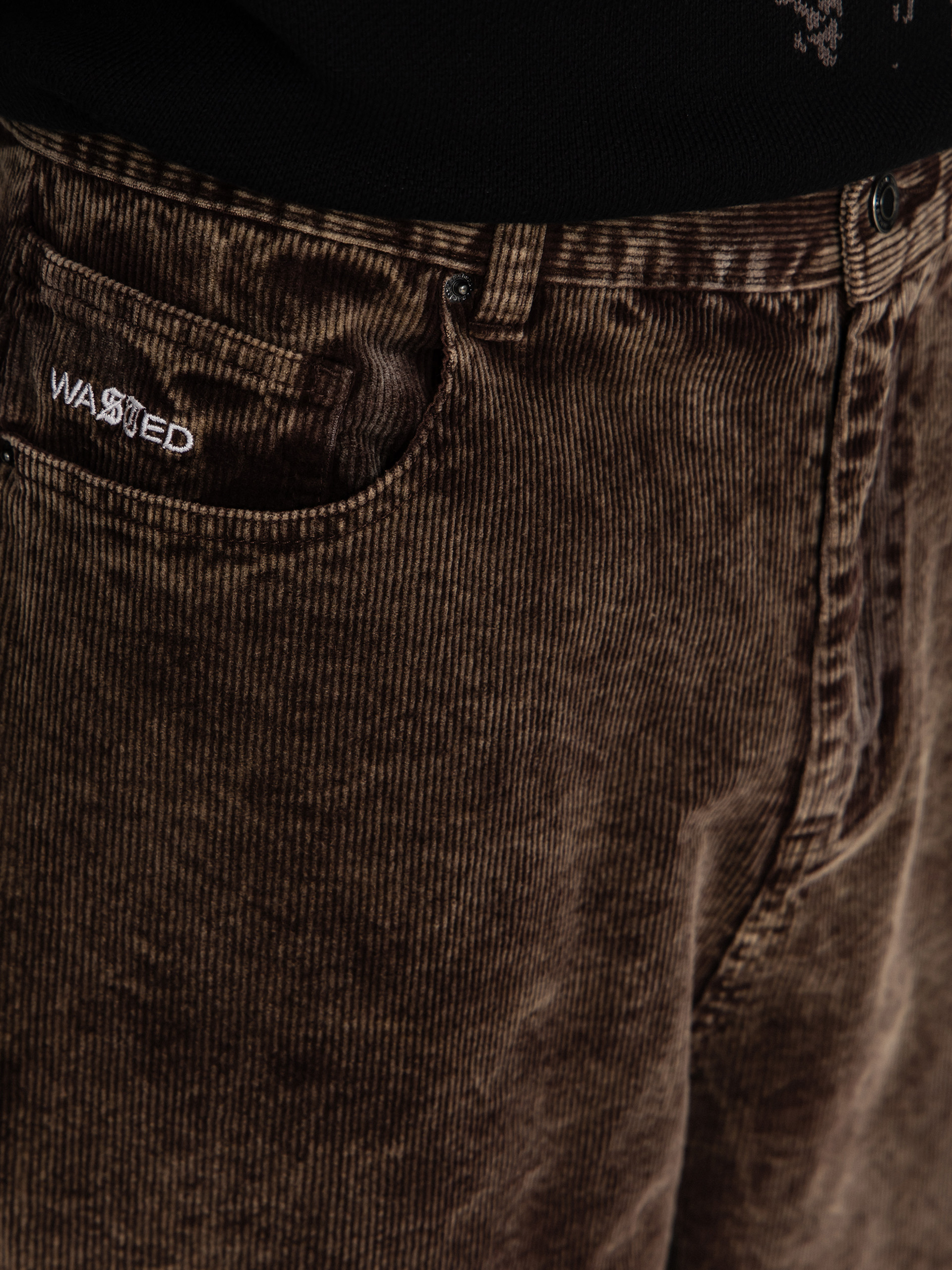 Wasted Paris Faded Corduroy Casper Hose (faded brown)