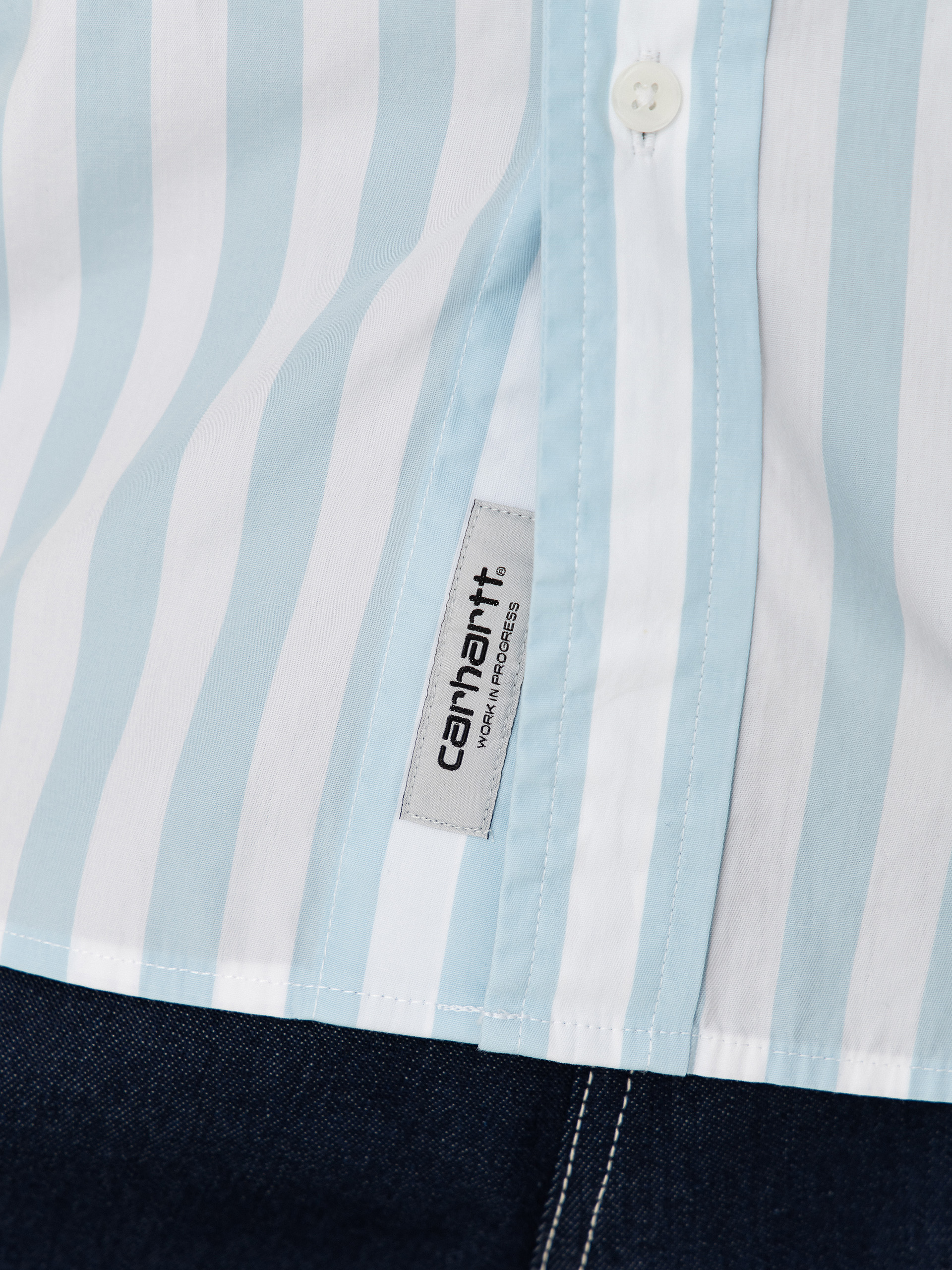 Carhartt WIP Royce Shirt (royce stripe/icaria/white)