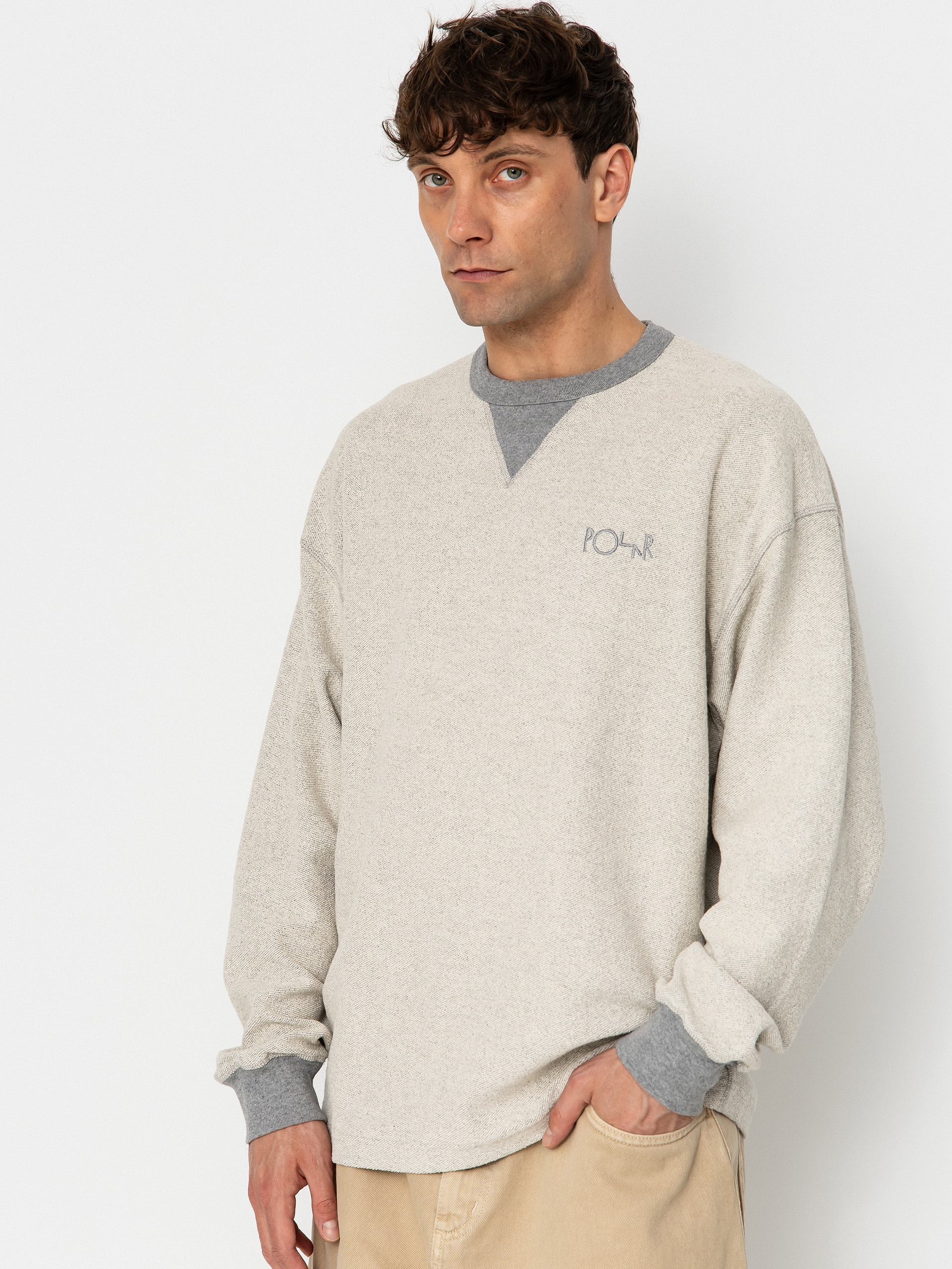 Polar Skate Reversed Sweater (heather grey)