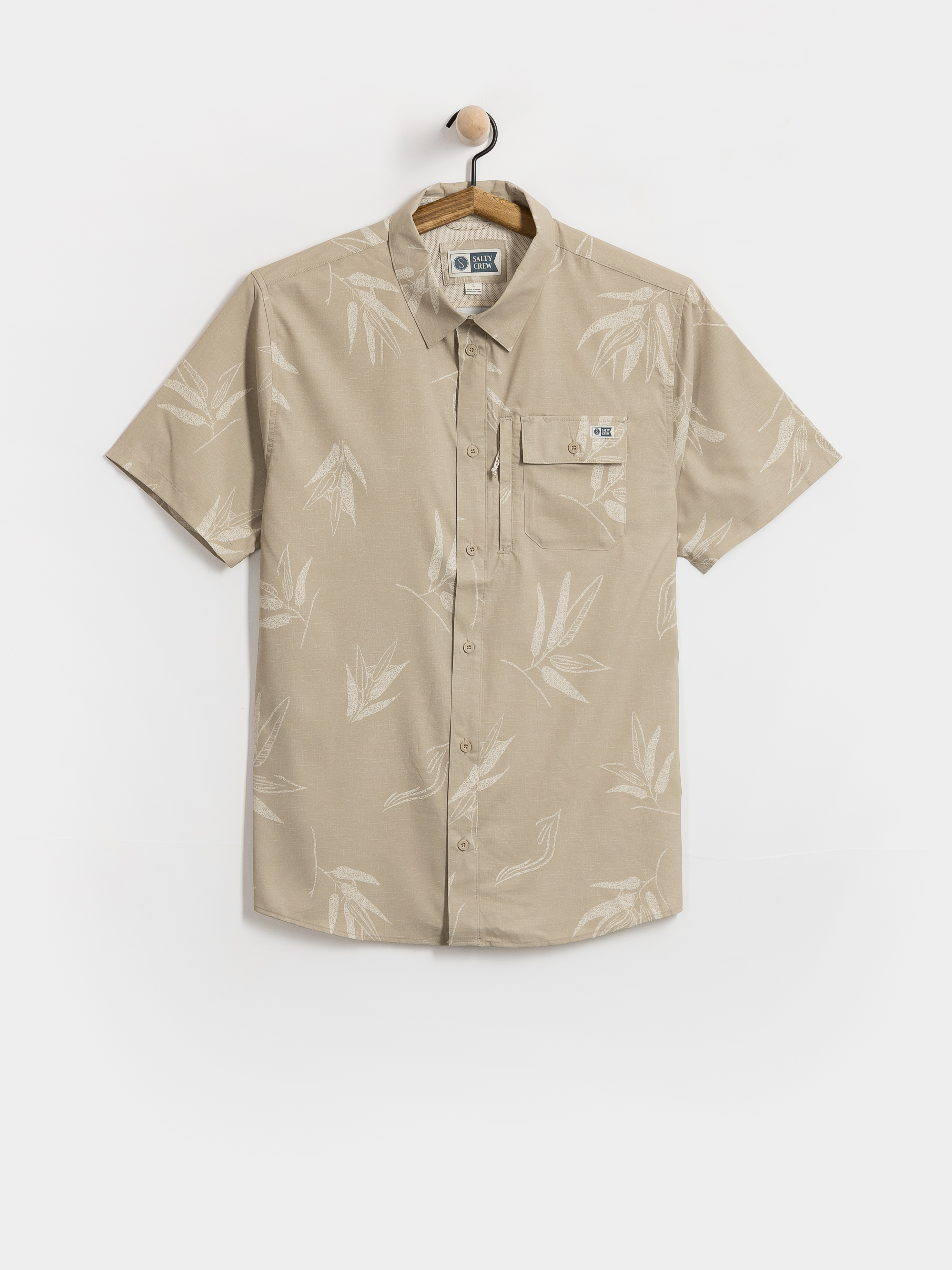 Salty Crew Shirt Flagship Uv Button Up (dark khaki)