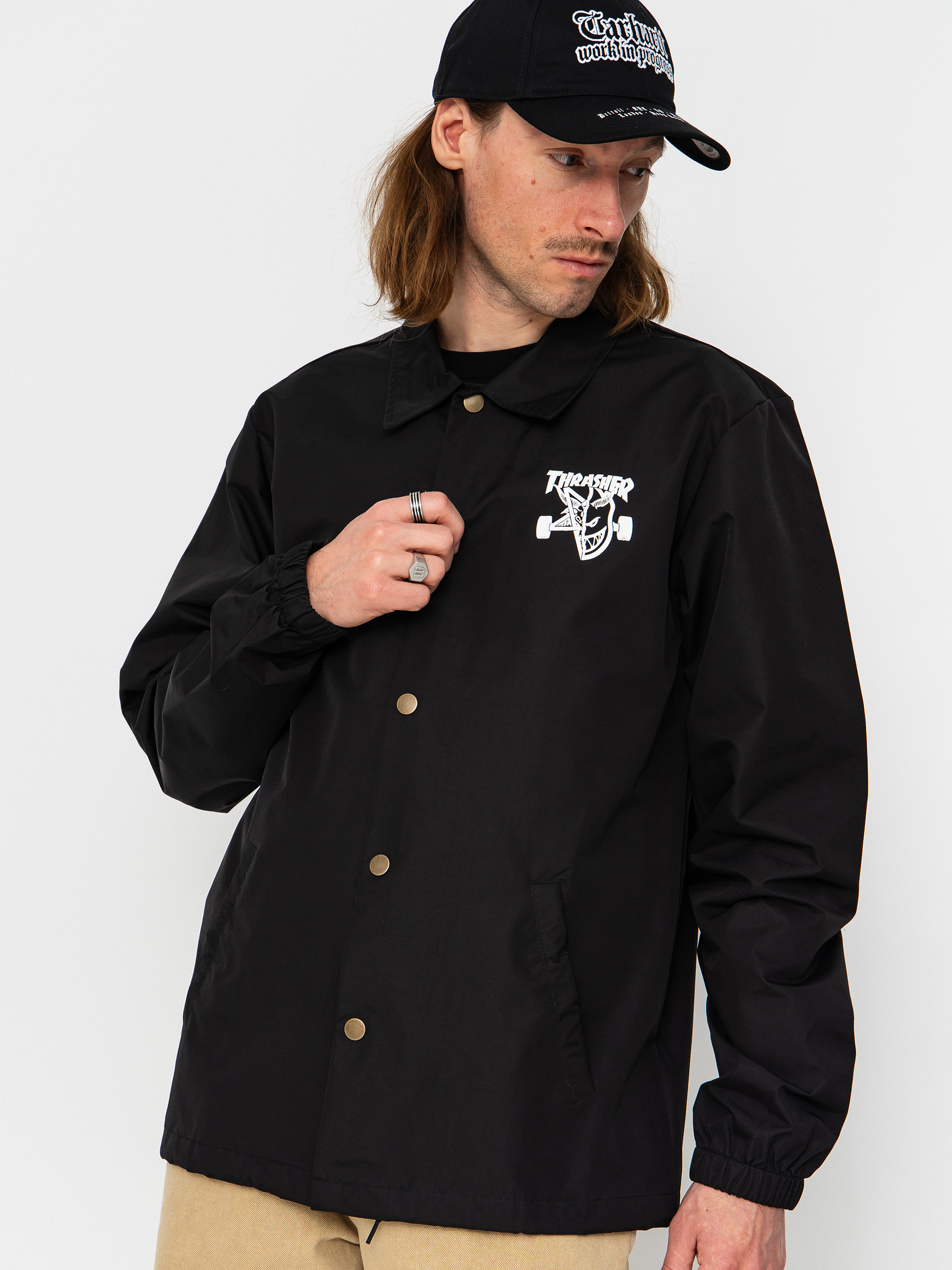 Thrasher x Spitfire Thrash & Burn Jacke (black)
