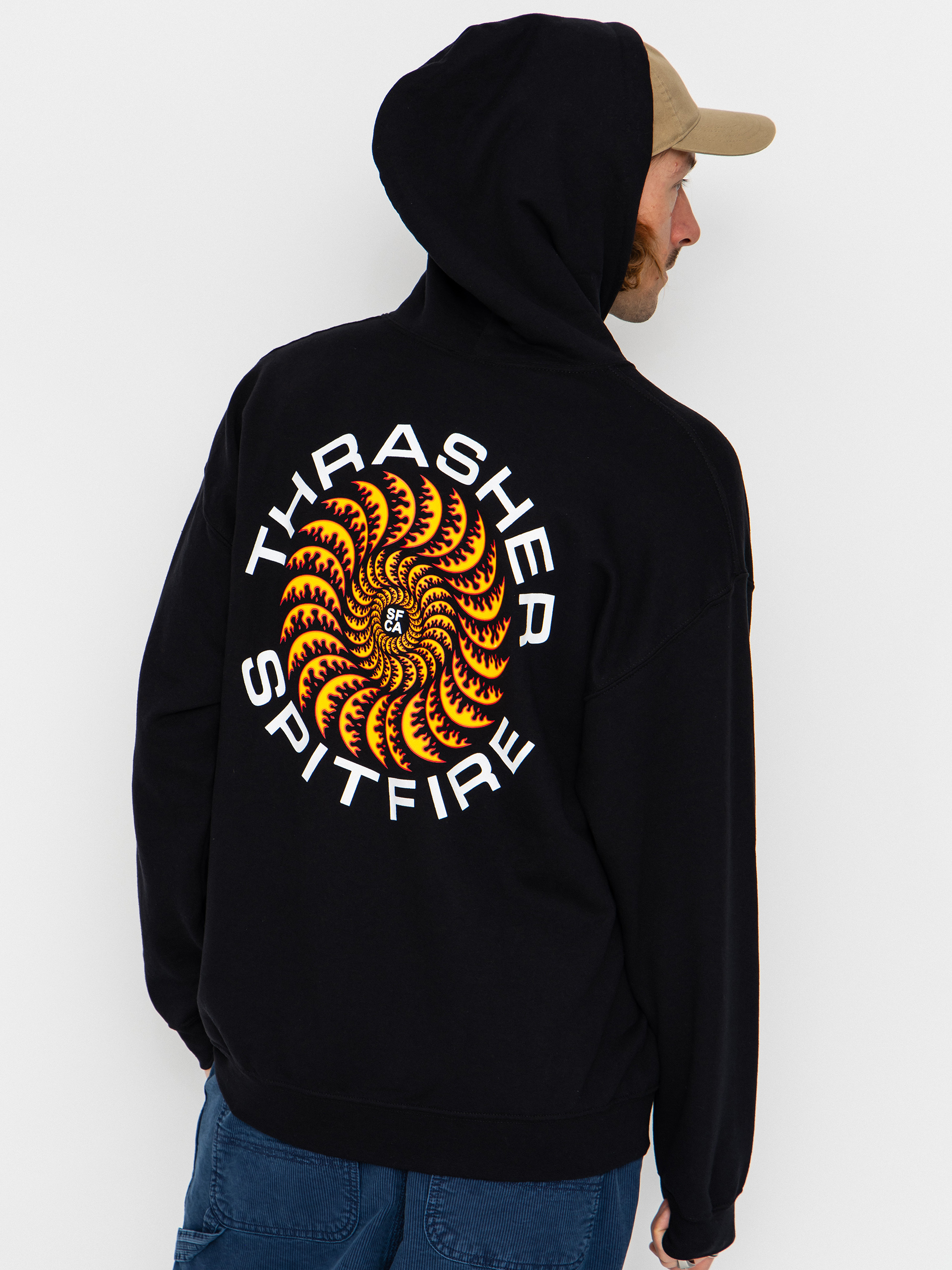 Thrasher x Spitfire Classic Swirl HD Hoodie - black (black)