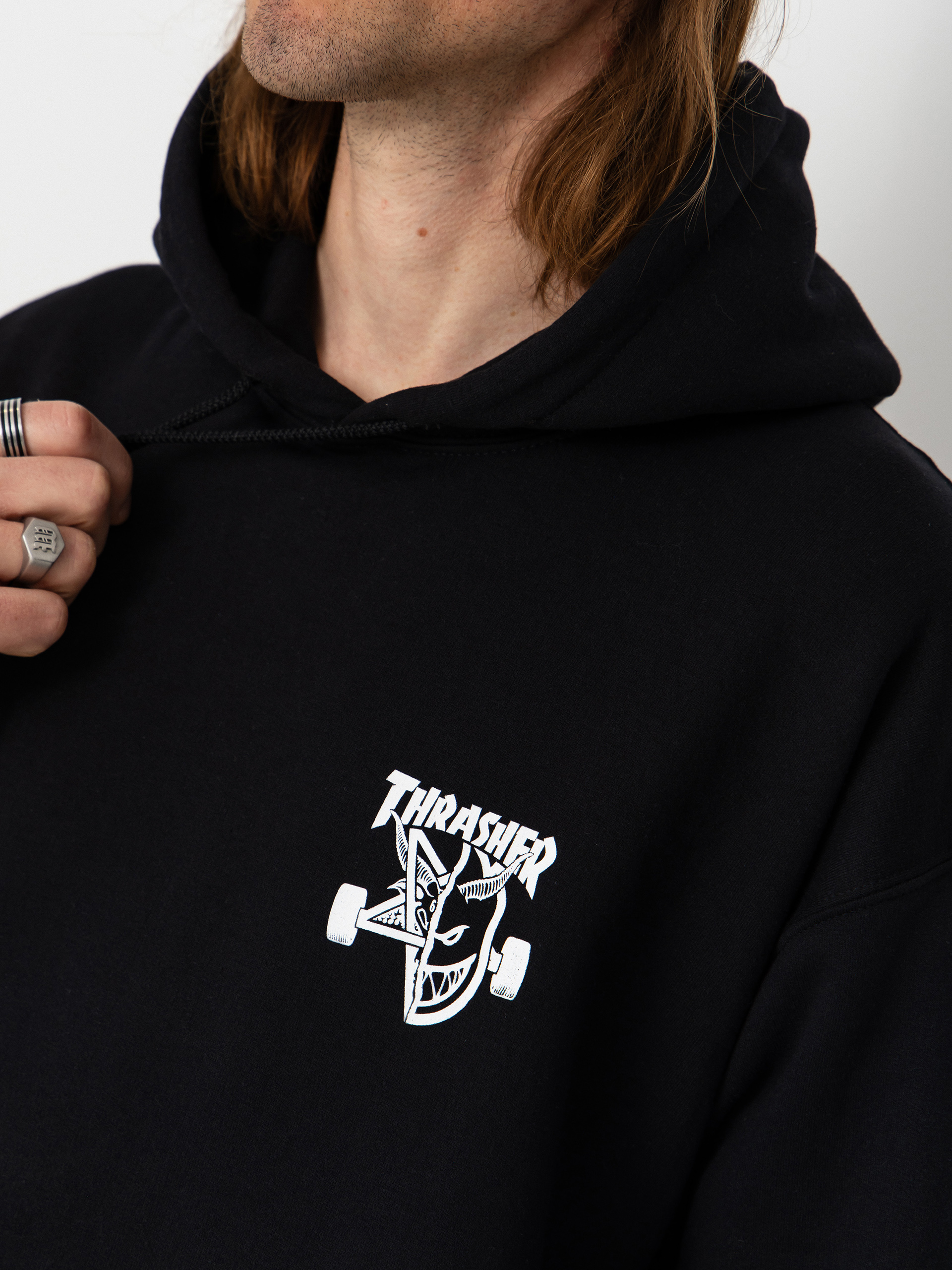 Thrasher x Spitfire Classic Swirl HD Hoodie (black)