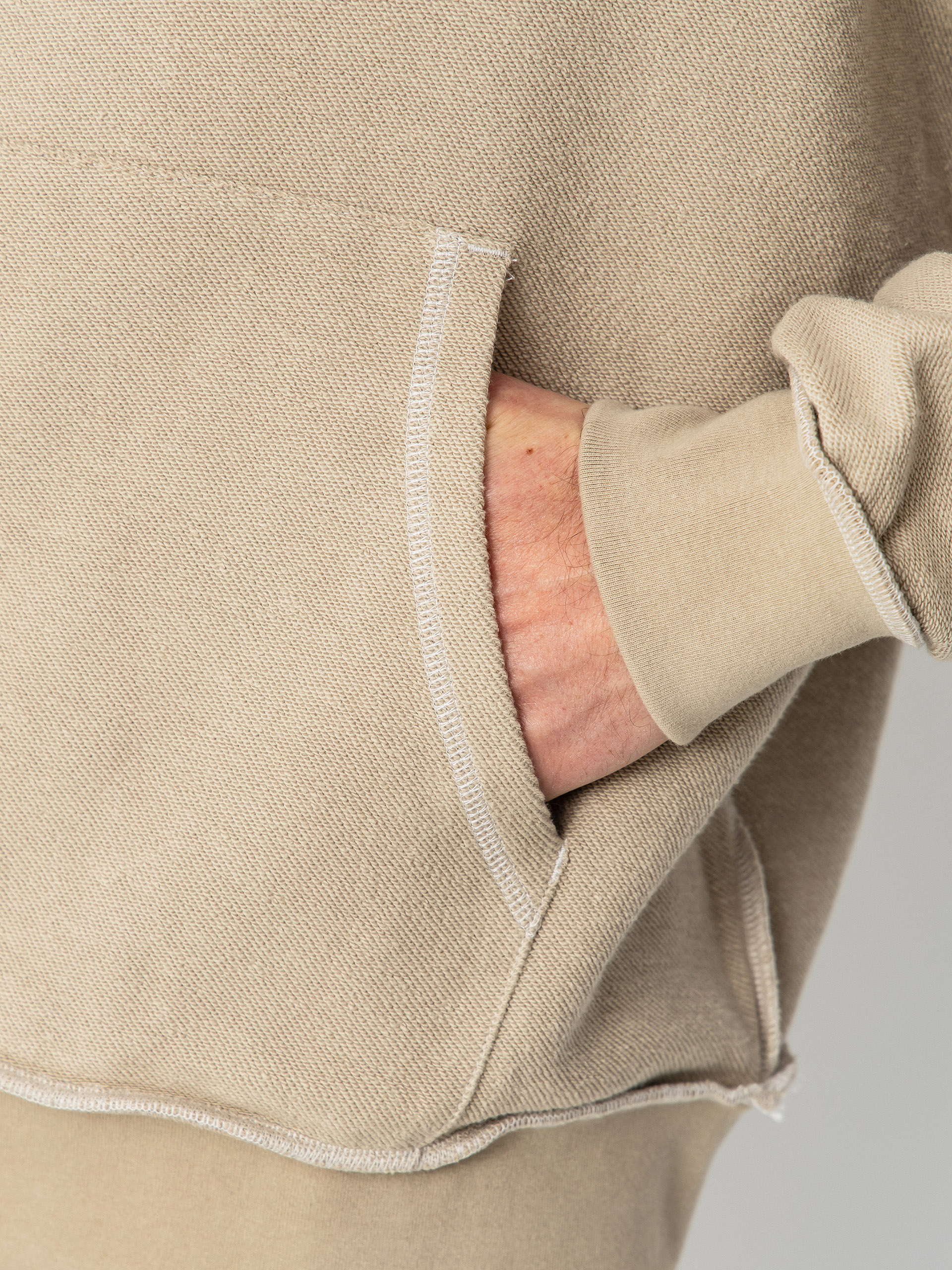 RipNDip Linked Up Reverse Stitched HD Hoodie - beige (khaki)