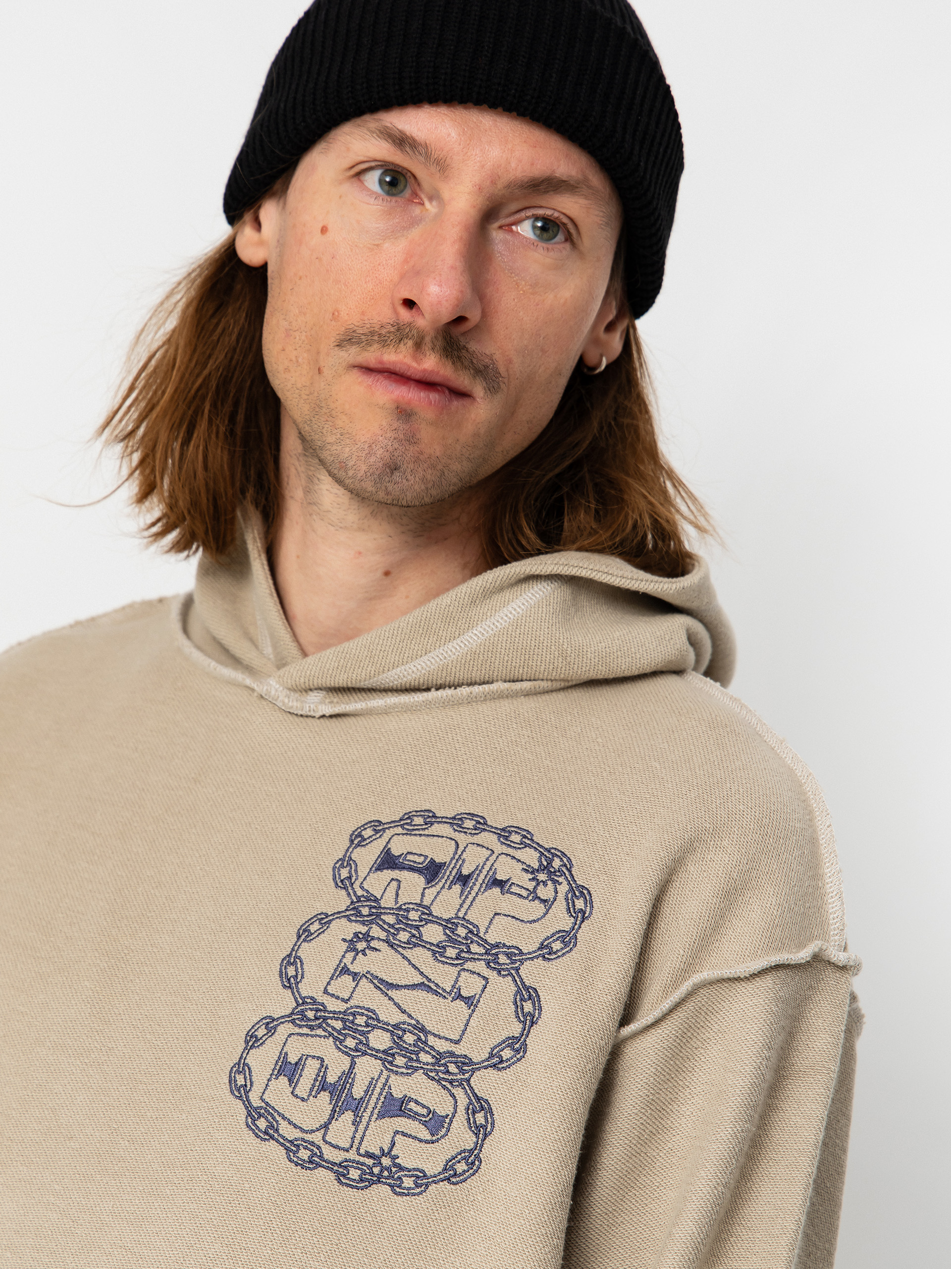 RipNDip Linked Up Reverse Stitched HD Hoodie (khaki)