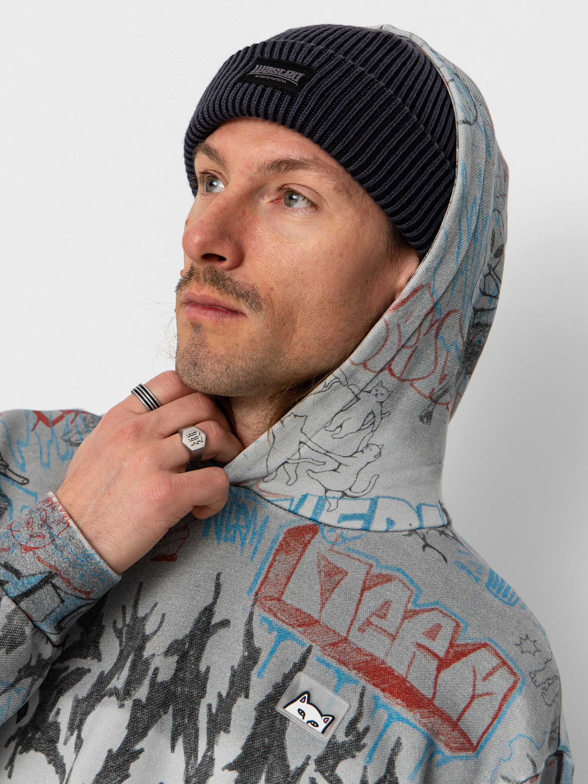 RipNDip Marker HD Hoodie (sage grey vintage wash)