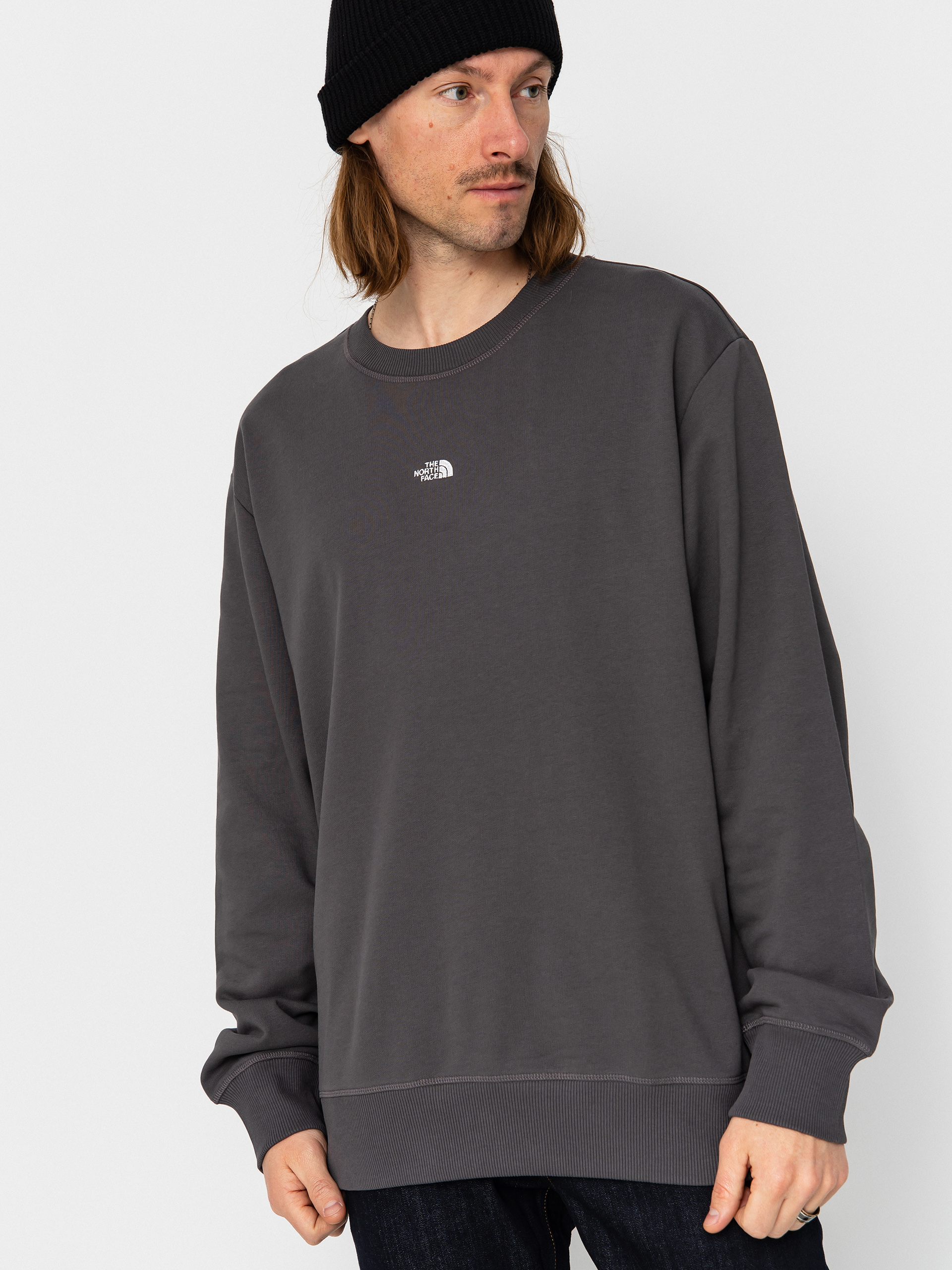 The North Face Essential Light Relaxed Crew Sweatshirt - grey