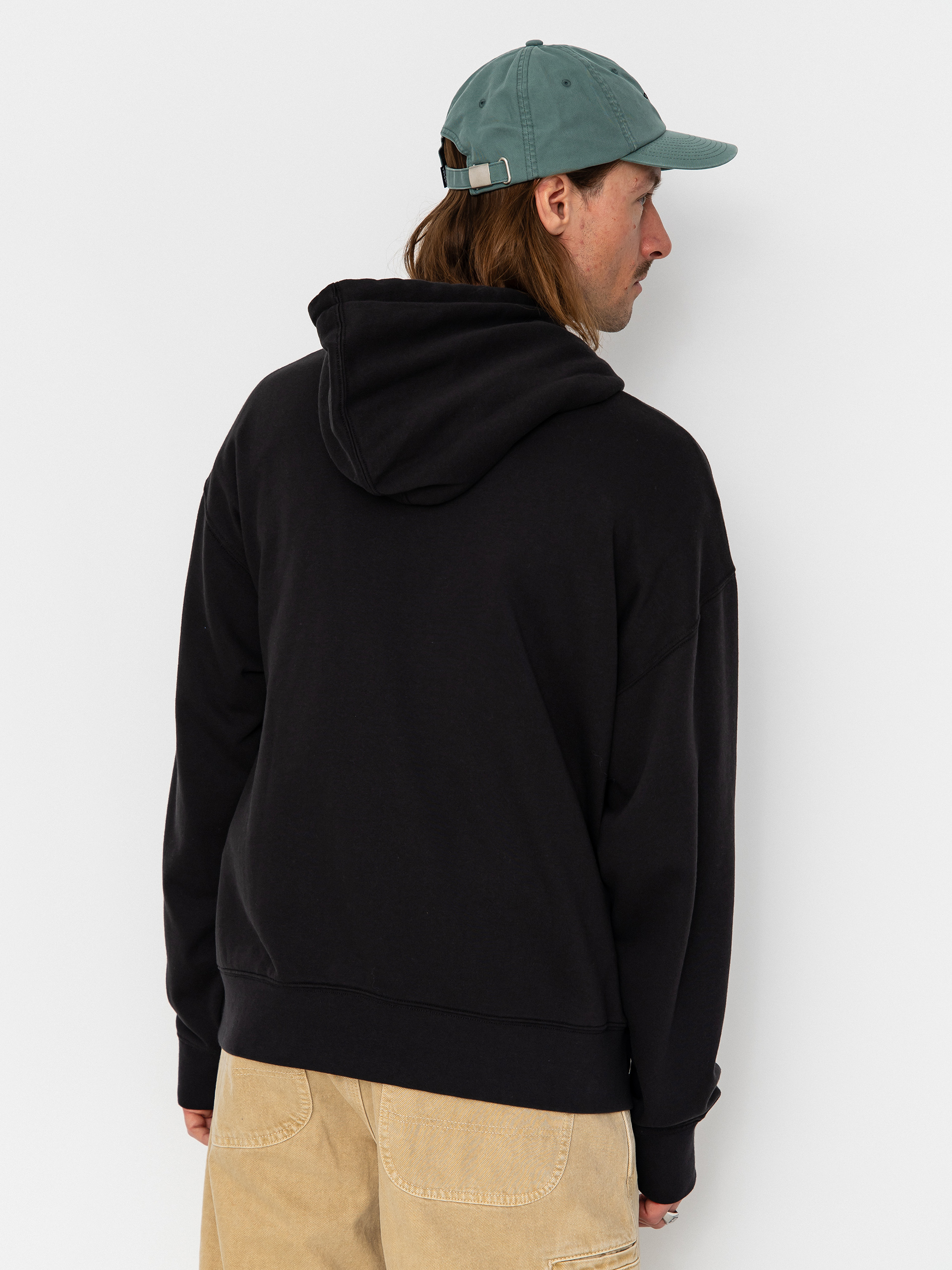 Vans Stretch Logo Full Zip Sweatshirt (black/white)