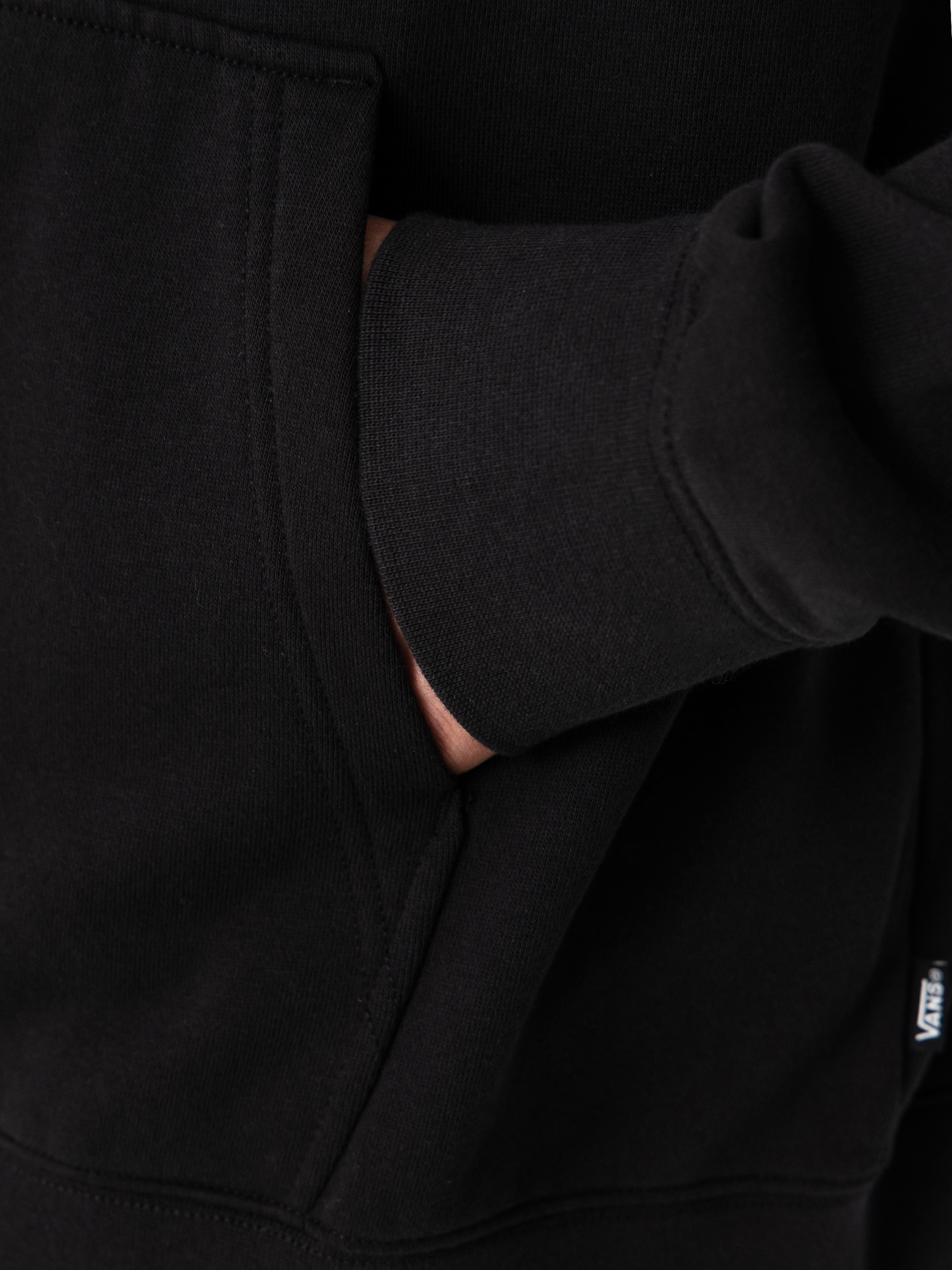 Vans Stretch Logo Full Zip Sweatshirt (black/white)