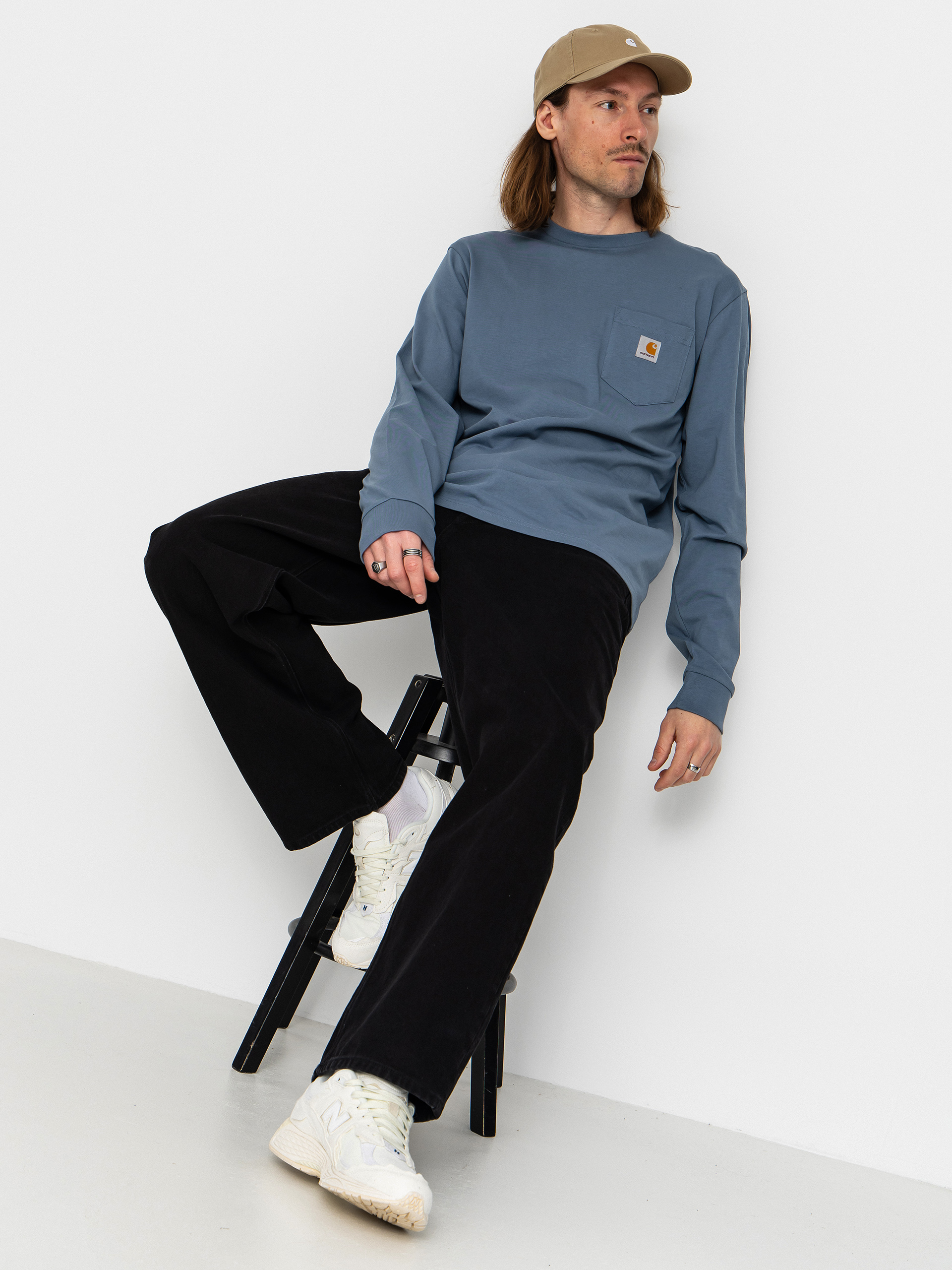 Carhartt WIP Pocket Longsleeve (velvet blue)