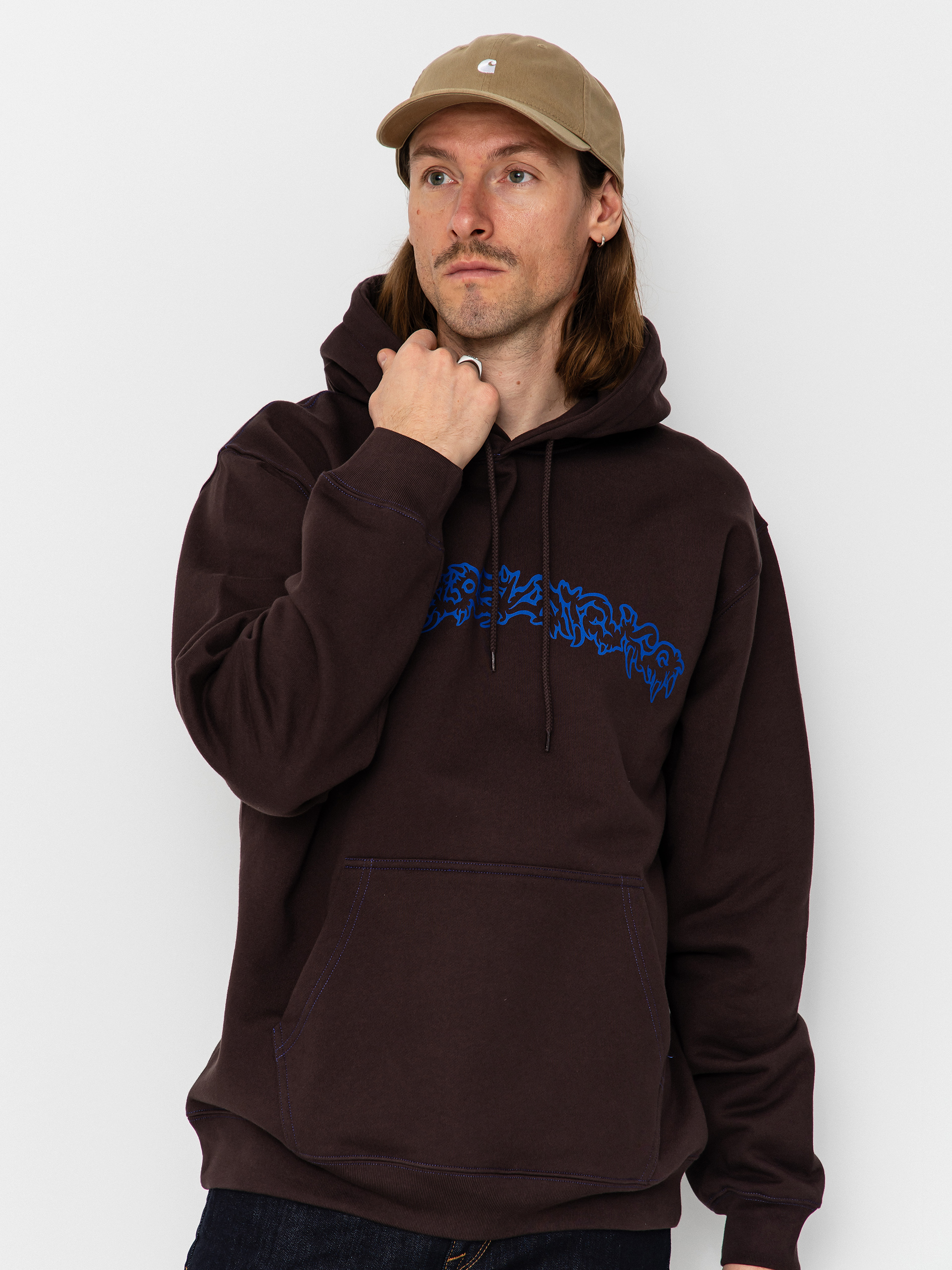 Polar Skate Contrast Dave Crude Logo HD Hoodie