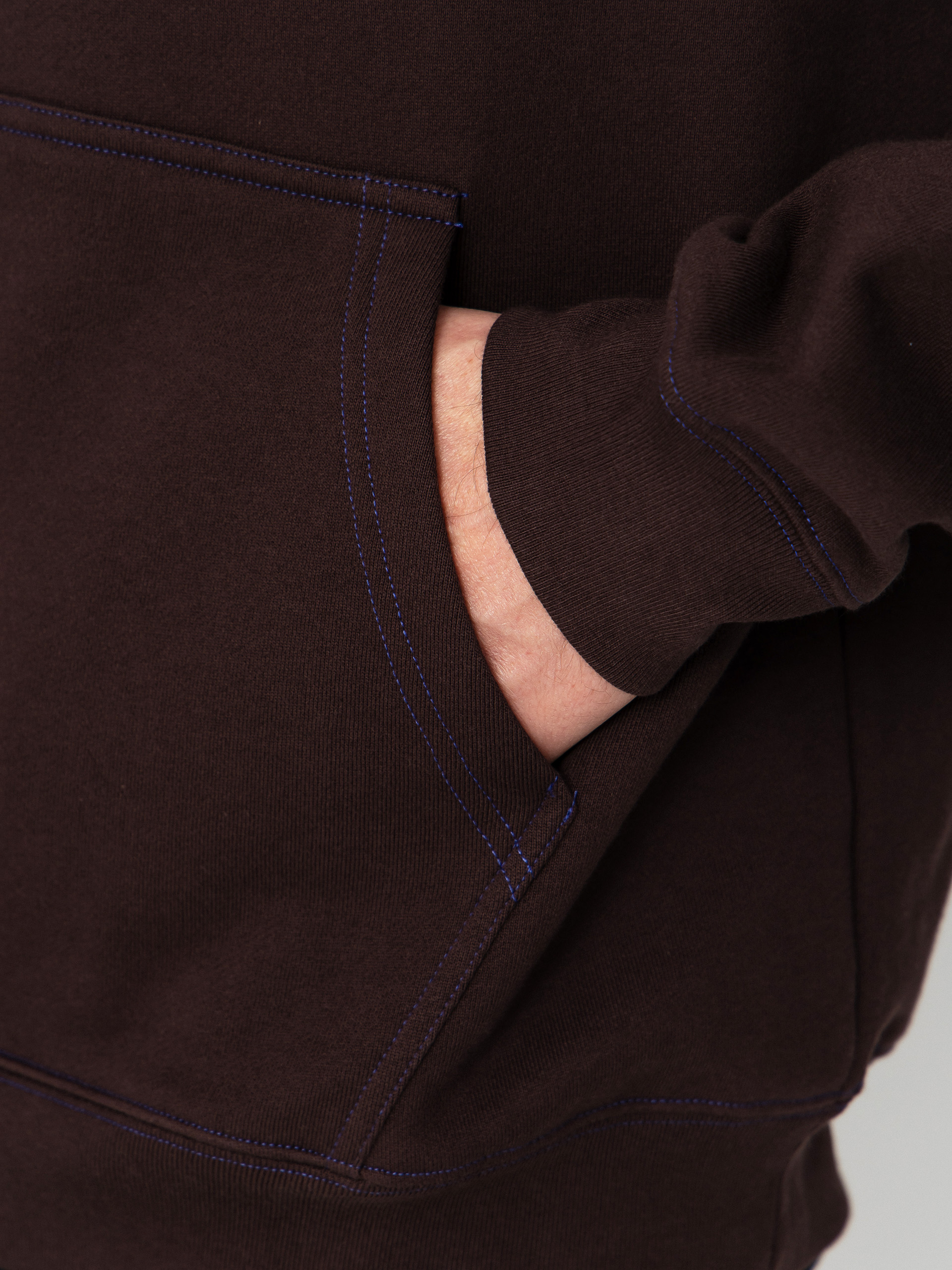 Polar Skate Contrast Dave Crude Logo HD Hoodie (chocolate)