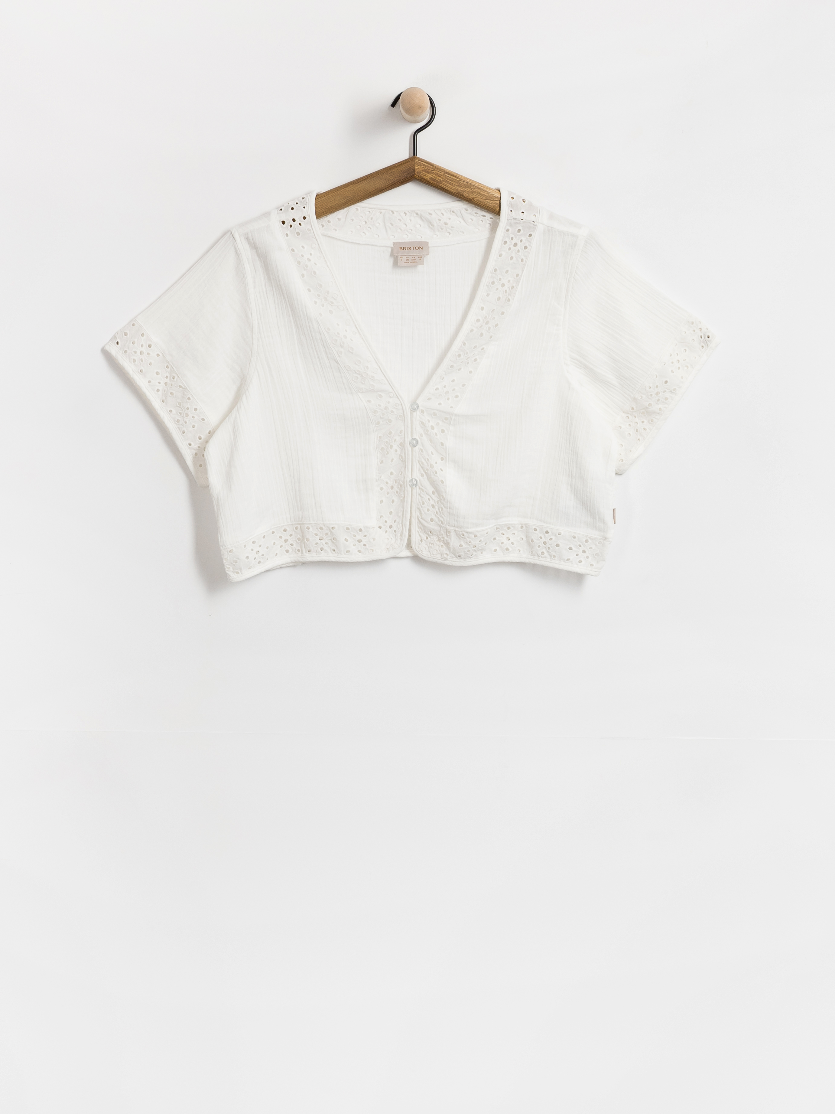Brixton Seaside Eyelet Top Wmn Shirt (off white eyelet)