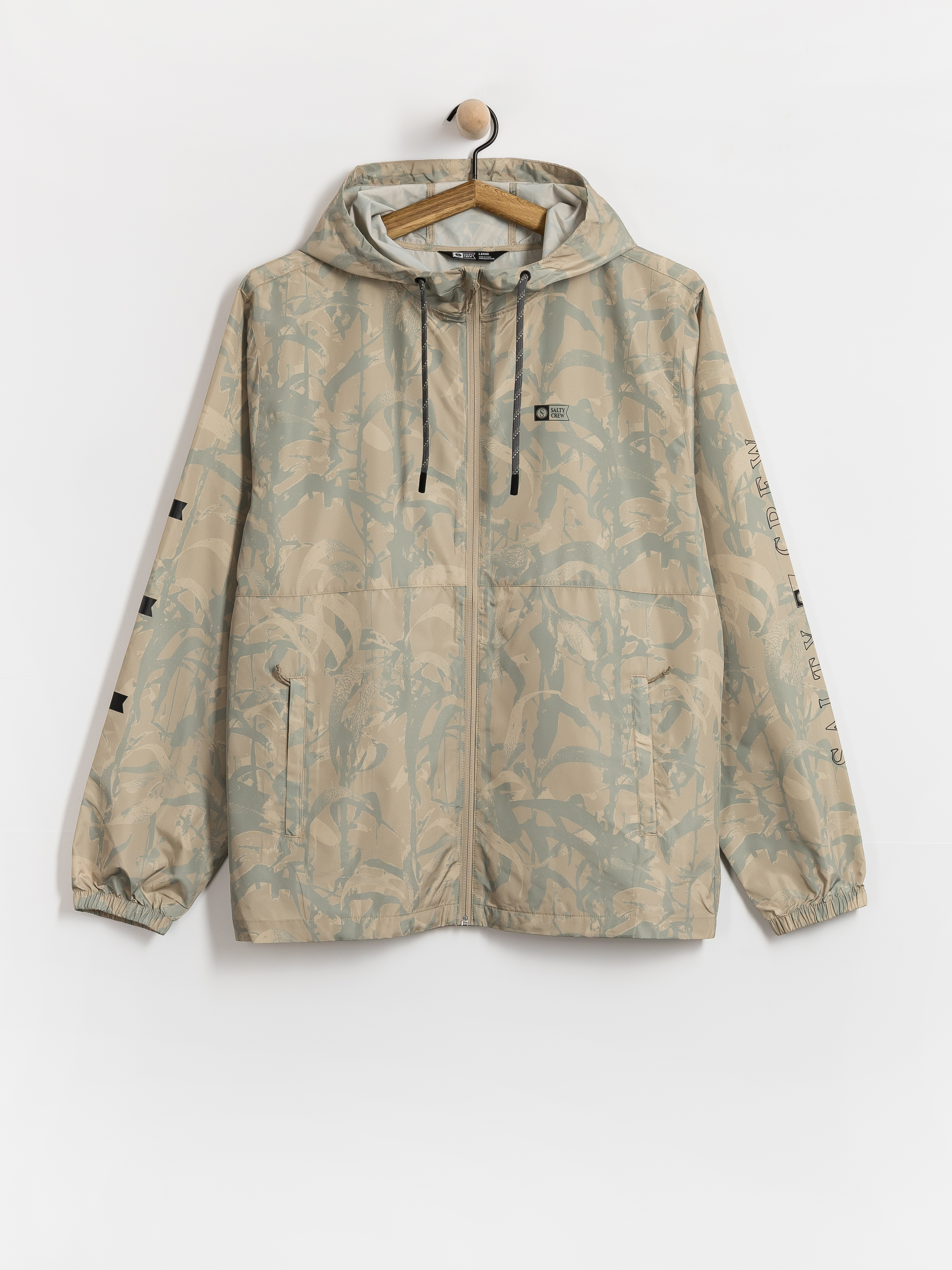Salty Crew Surface Windbreaker Jacke (light camo)