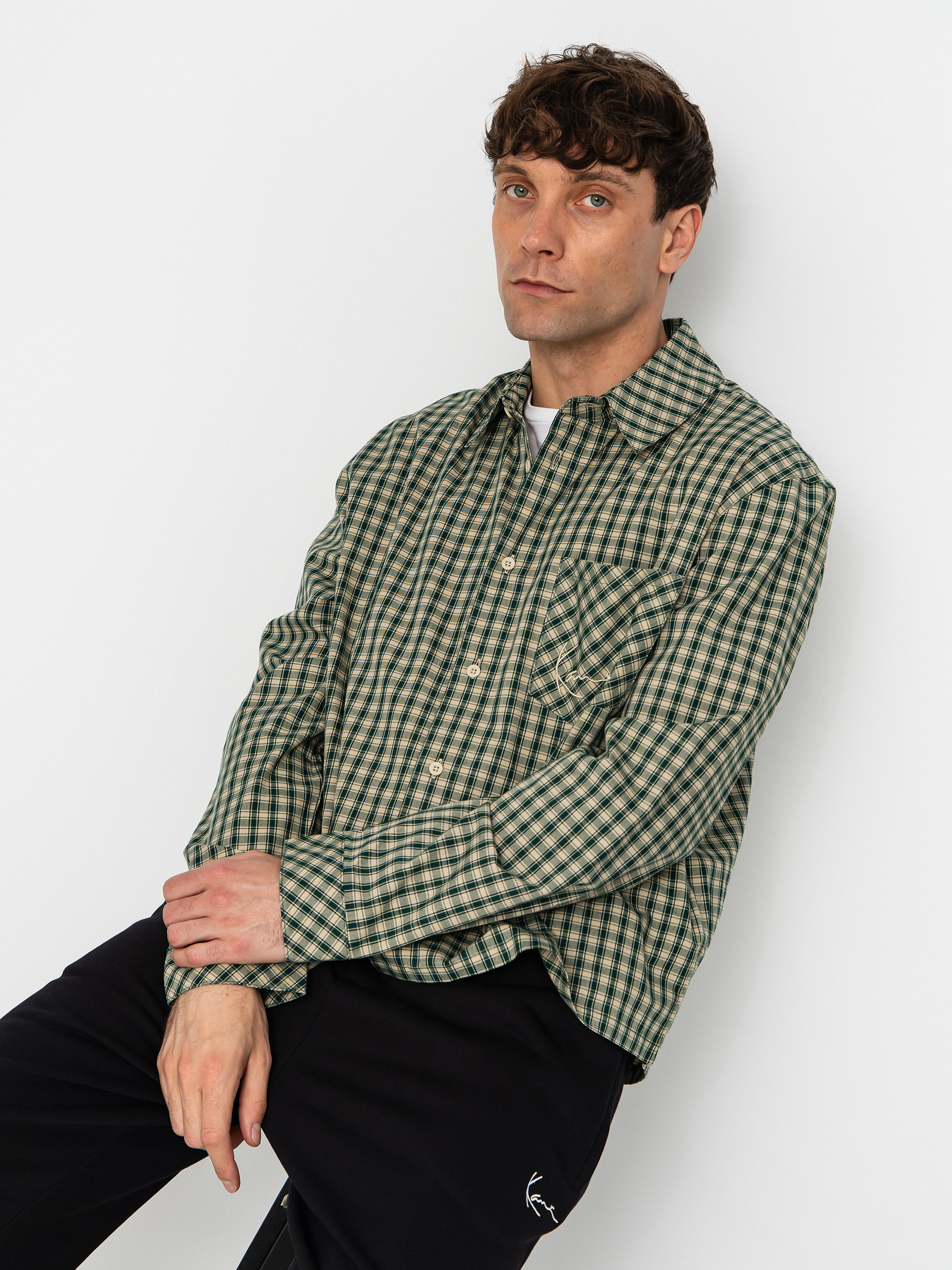 Karl Kani Shirt Signature Check Boxy
