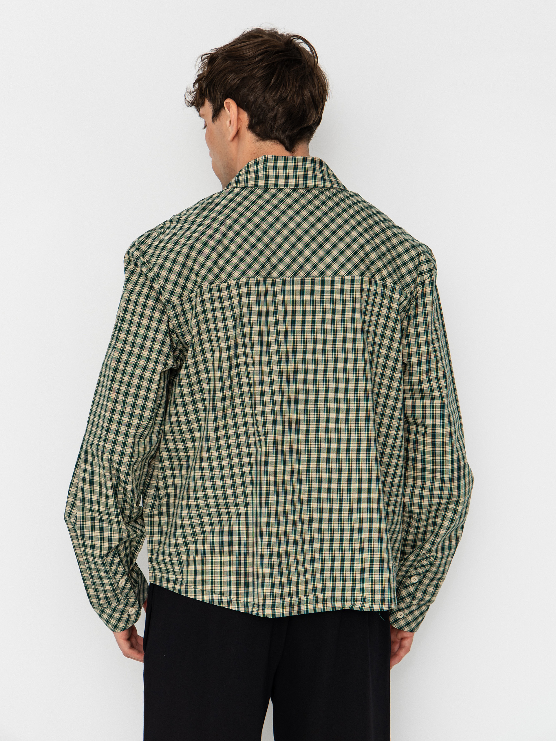 Karl Kani Hemd Signature Check Boxy (green)