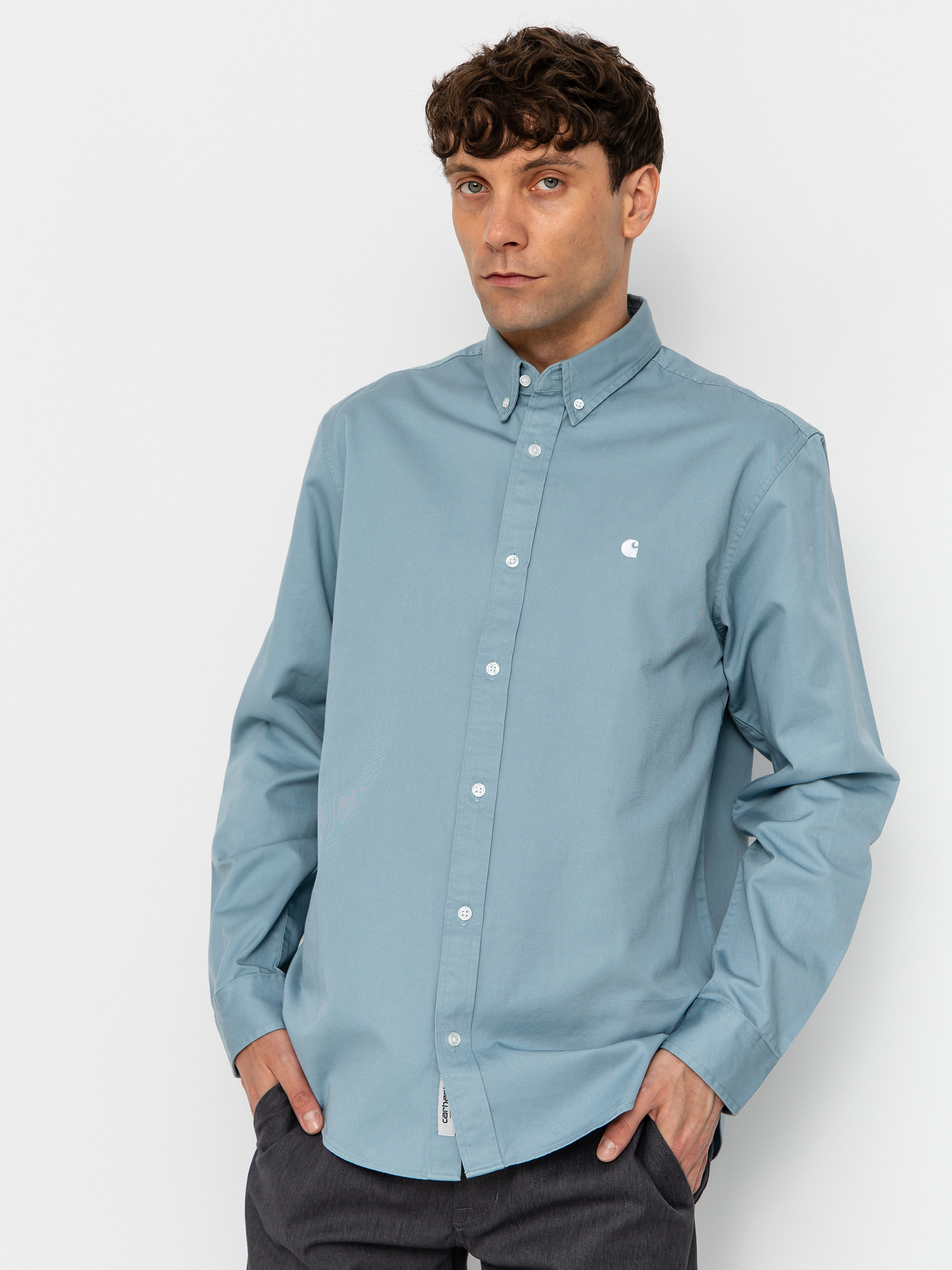 Carhartt WIP Madison Shirt - blue (tourmaline/white)