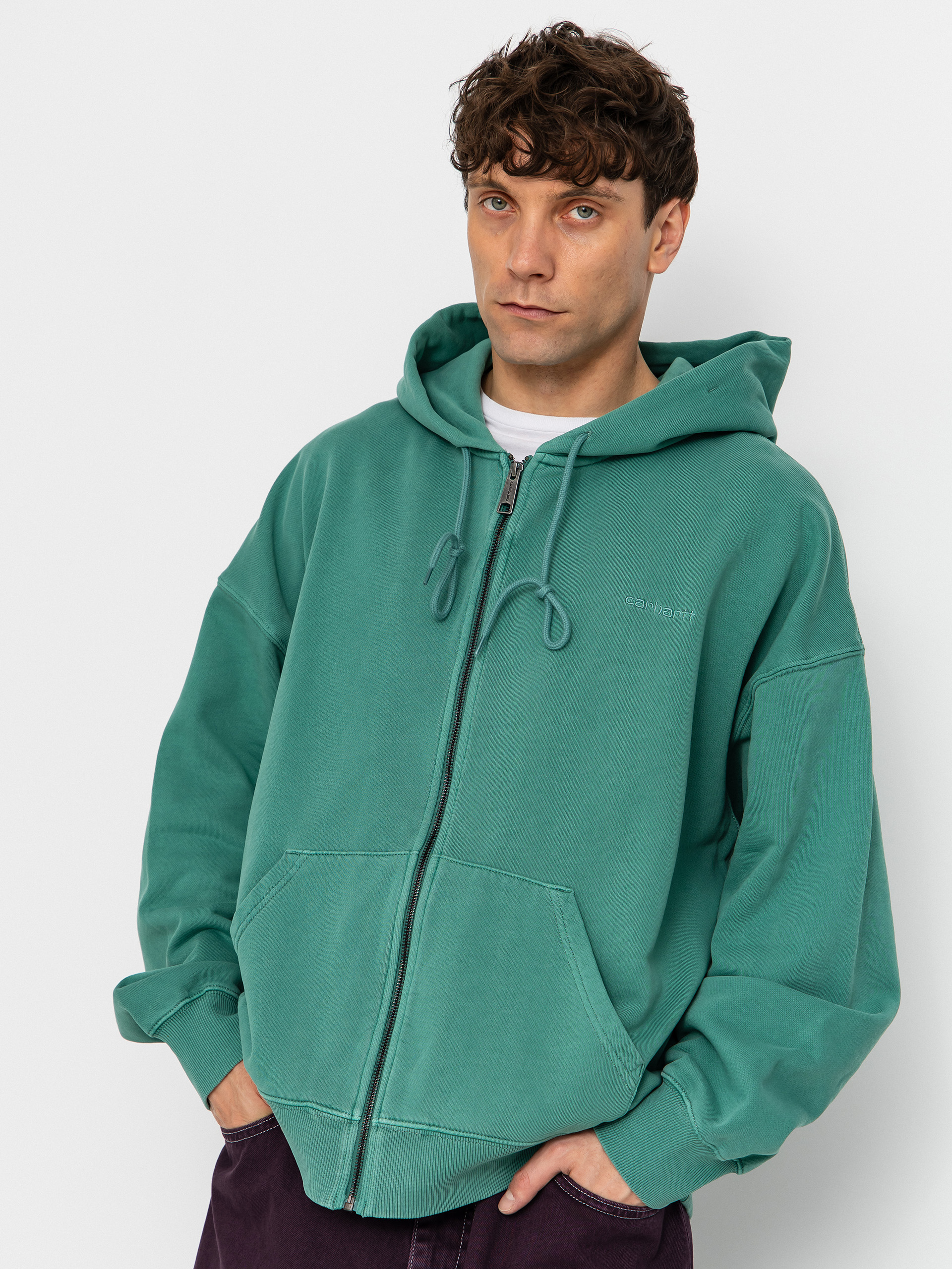 Carhartt WIP Hoodie Benton ZHD - green (lily)