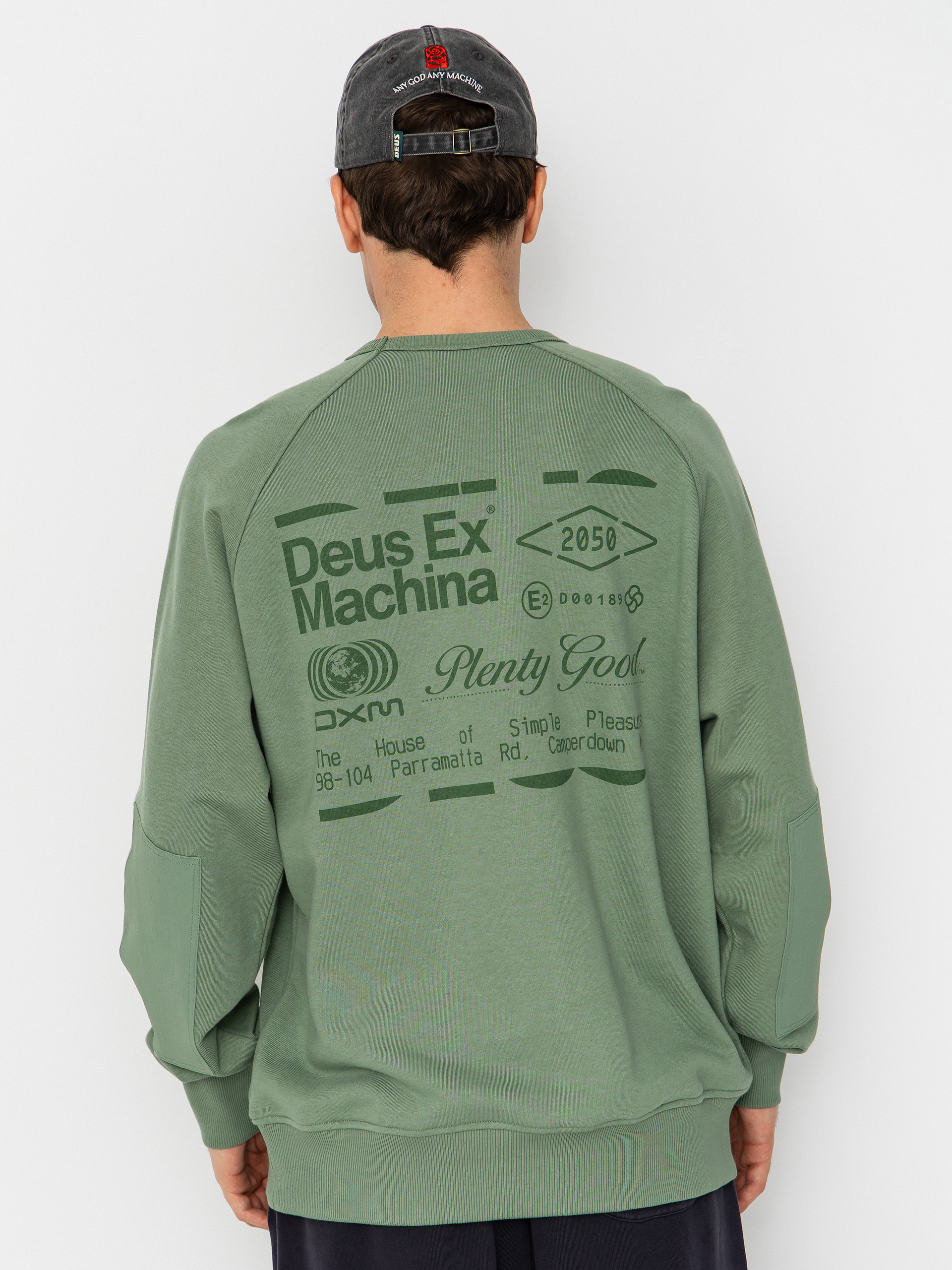 Deus Ex Machina Sweatshirt Plenty Good Crew - green (loden frost 