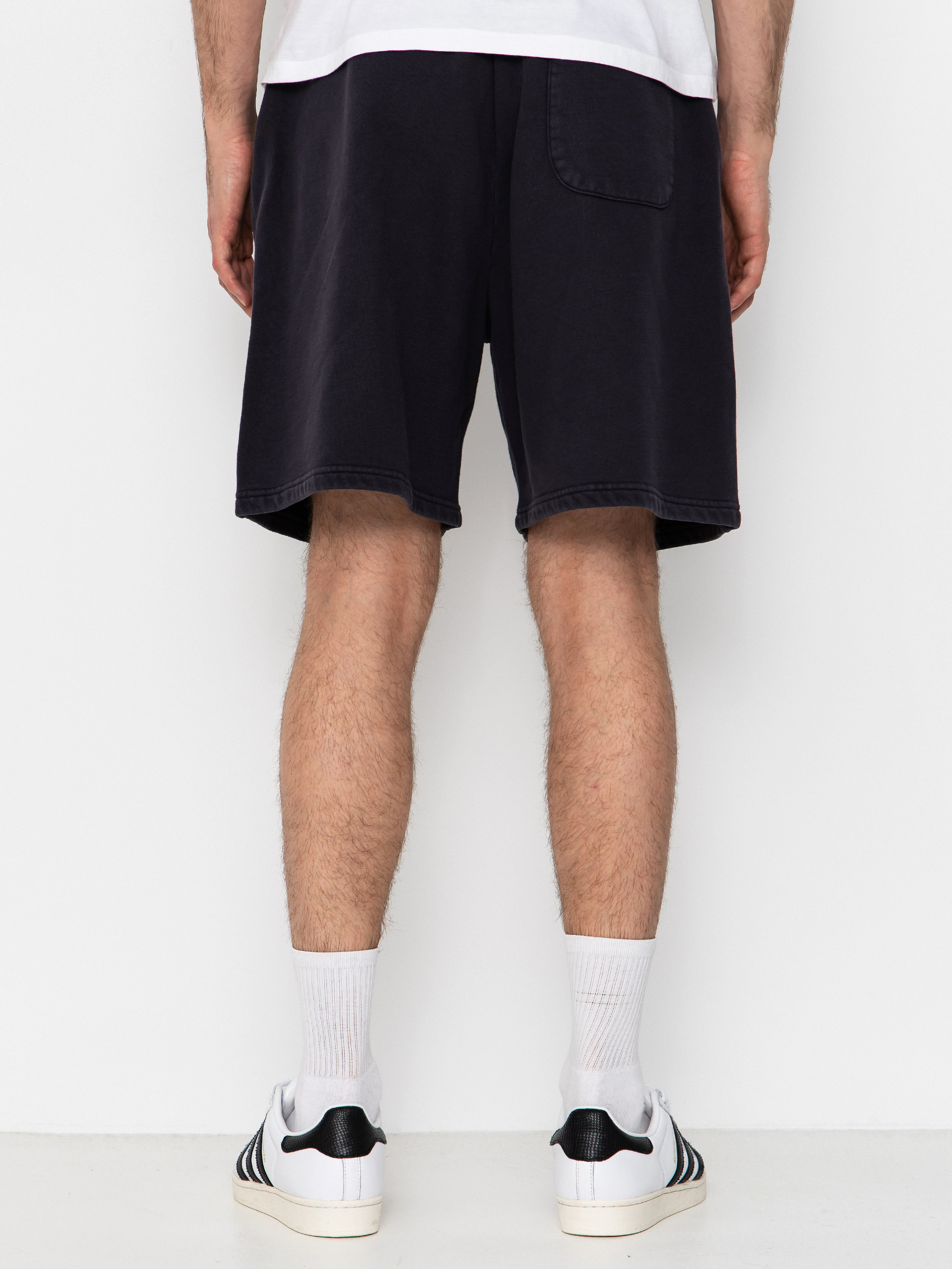 Deus Ex Machina Shield Garment Dyed Track Shorts (black)