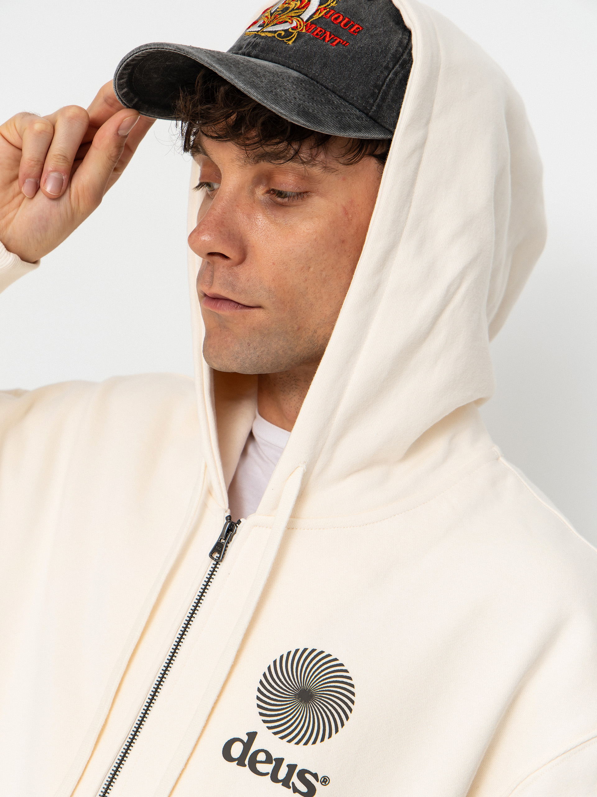 Deus Ex Machina Hoodie Strata ZHD (dirty white)