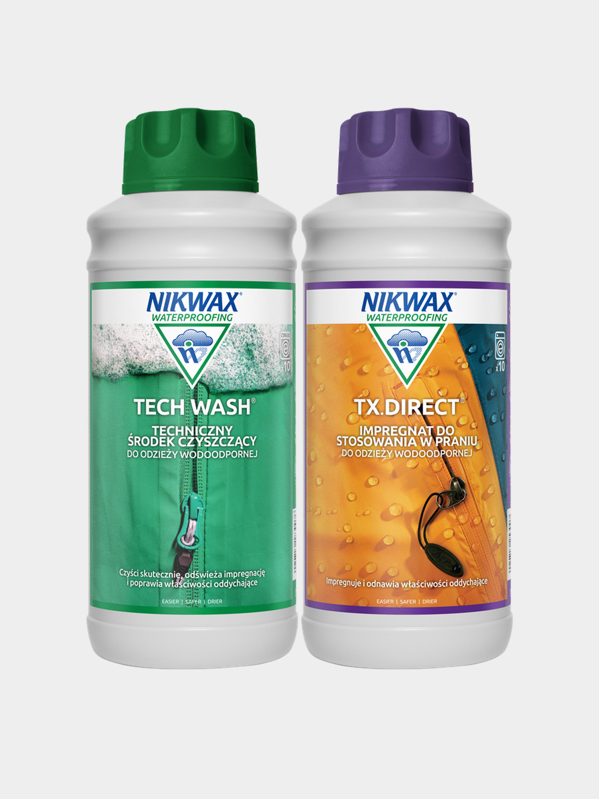 Nikwax Zestaw do pielęgnacji odzieży outdoor Tech Wash i TX Longboard 