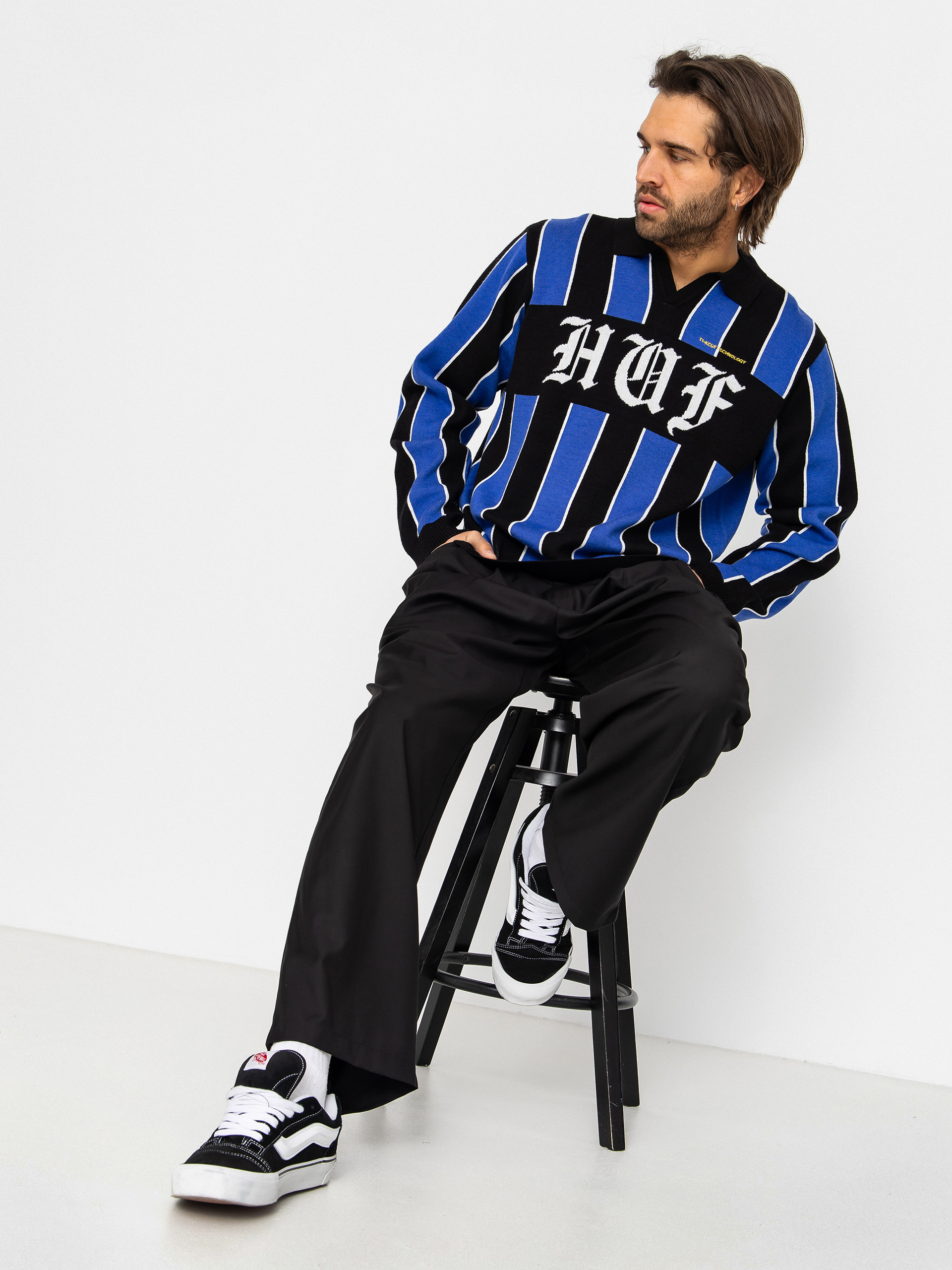 HUF Midfield Jersey Sweater - blue (electric blue)