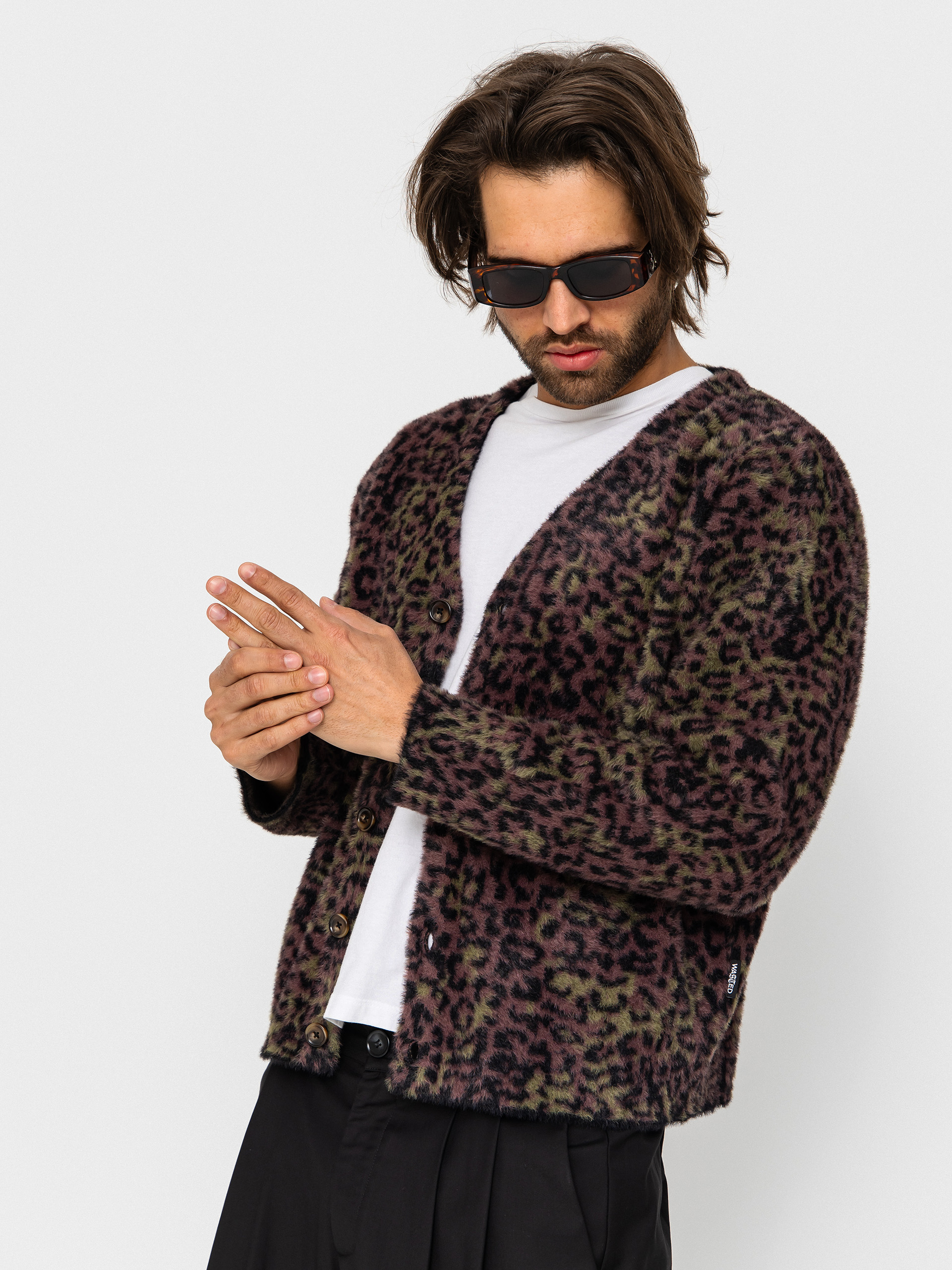 Wasted Paris Cheetah Cardigan Sweatshirt