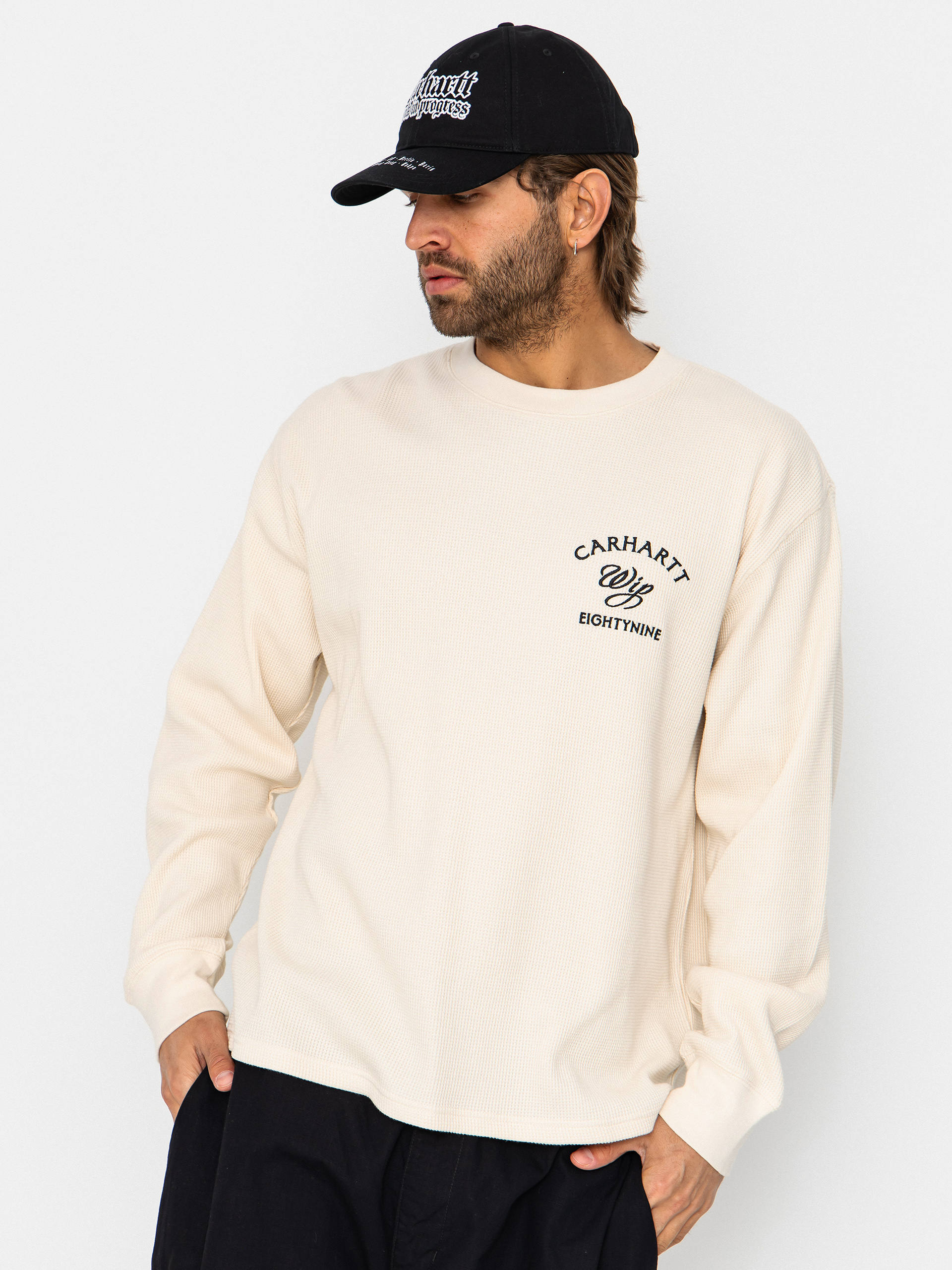 Carhartt WIP Eightynine Waffle Longsleeve (natural/black)
