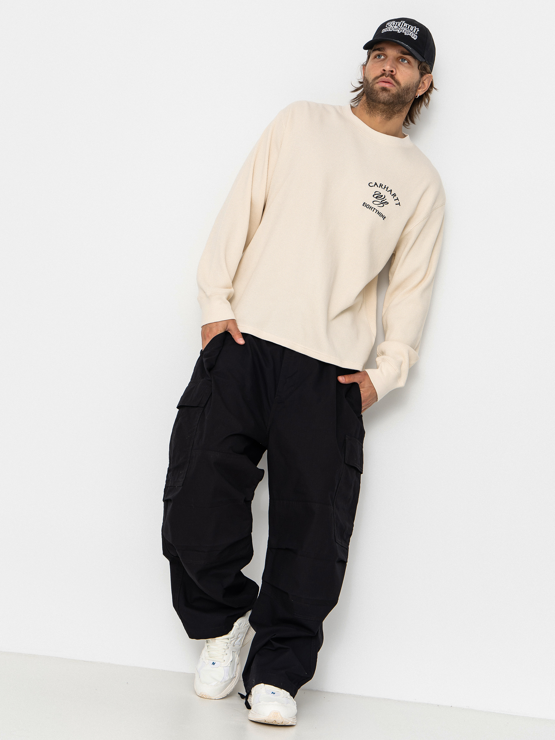 Carhartt WIP Eightynine Waffle Longsleeve (natural/black)