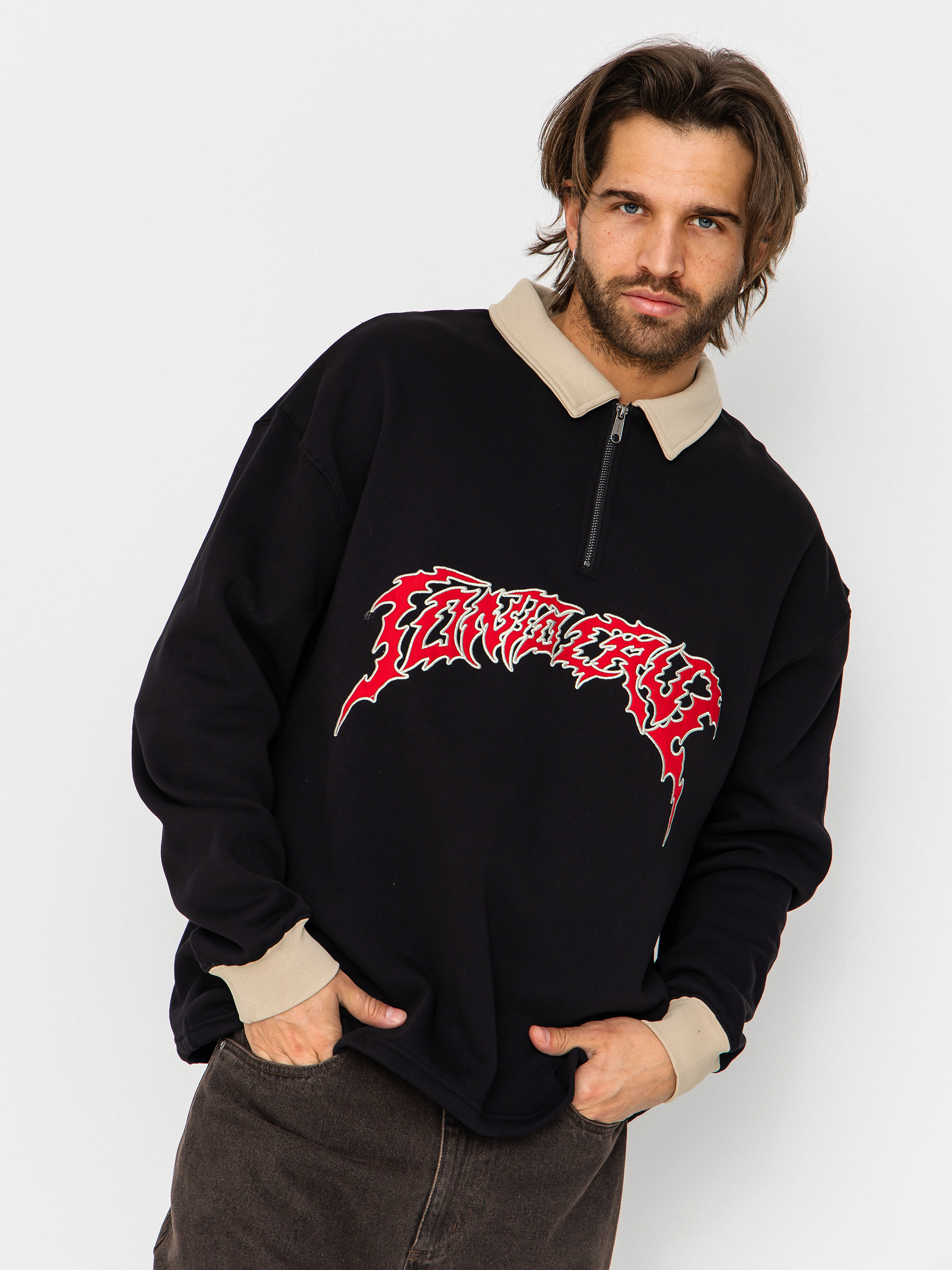 Santa Cruz Out Of Time Strip 1/4 Zip Sweatshirt