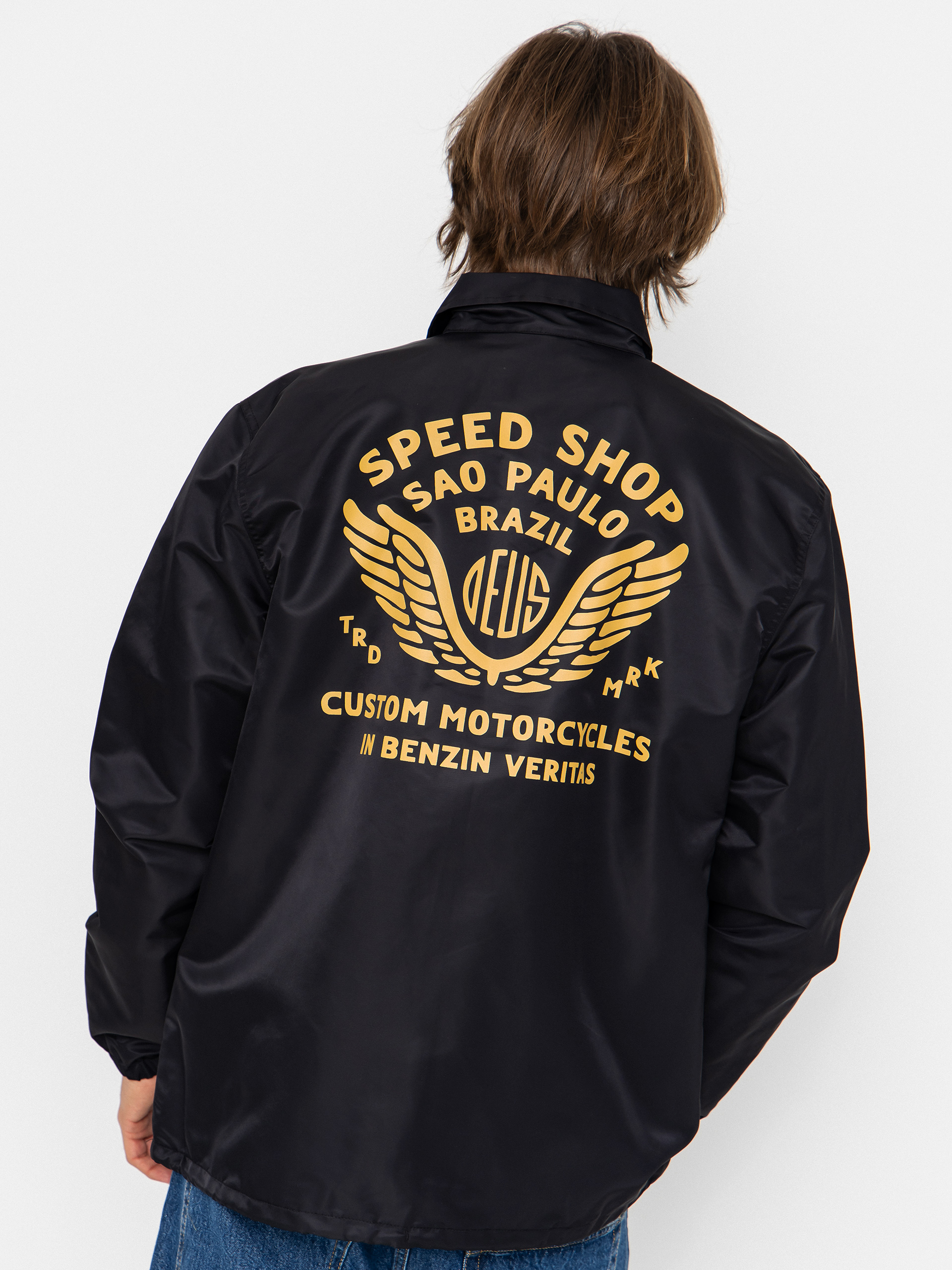 Deus Ex Machina Jacket Munificence Nylon Coach (black)