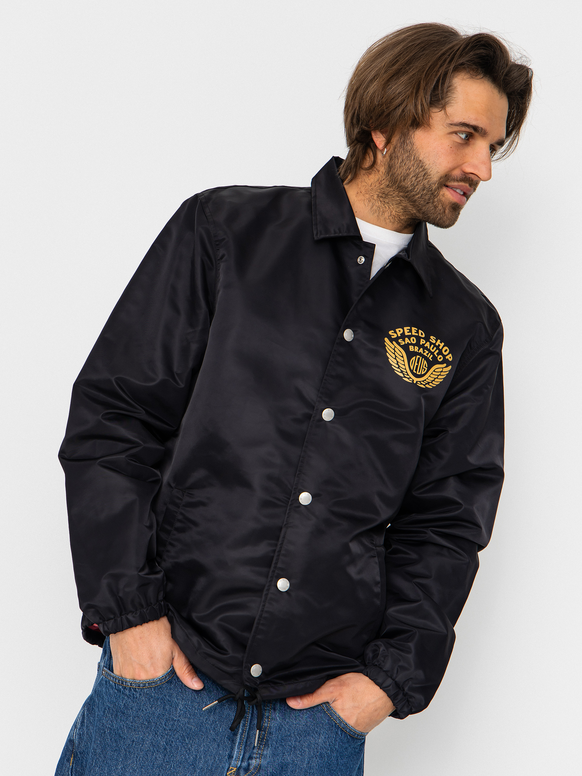 Deus Ex Machina Jacke Munificence Nylon Coach (black)