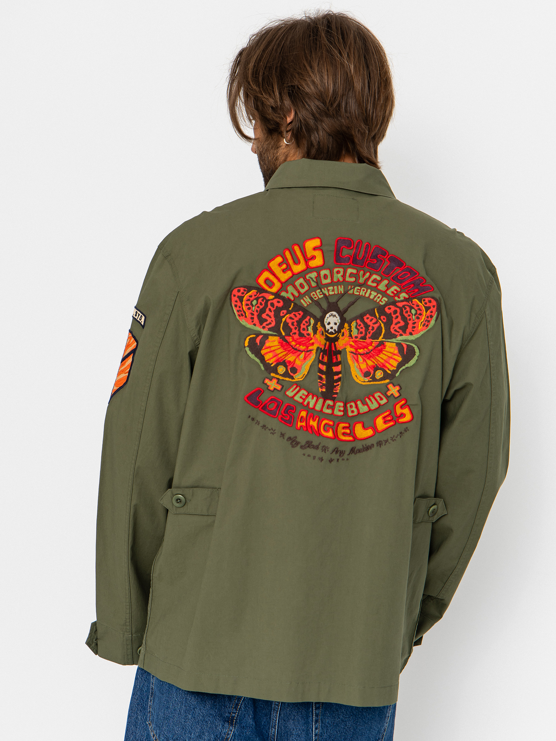 Deus Ex Machina Hemd Power Overshirt (pine green)