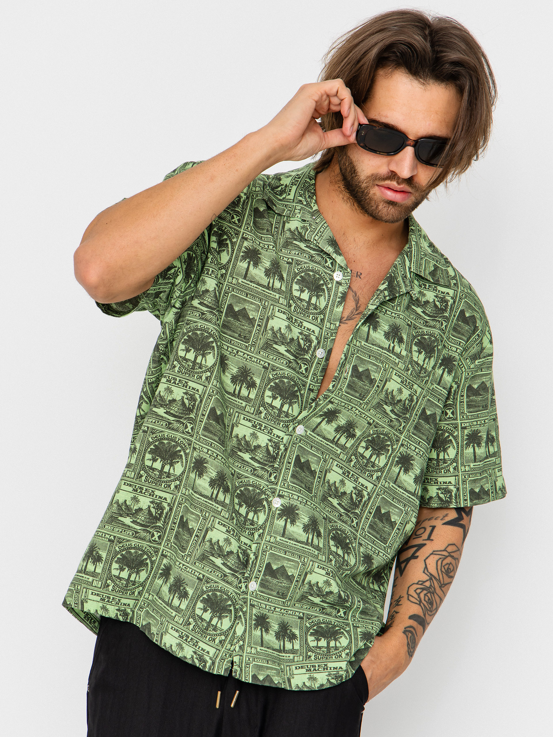 Deus Ex Machina Mail Man Shirt (green)