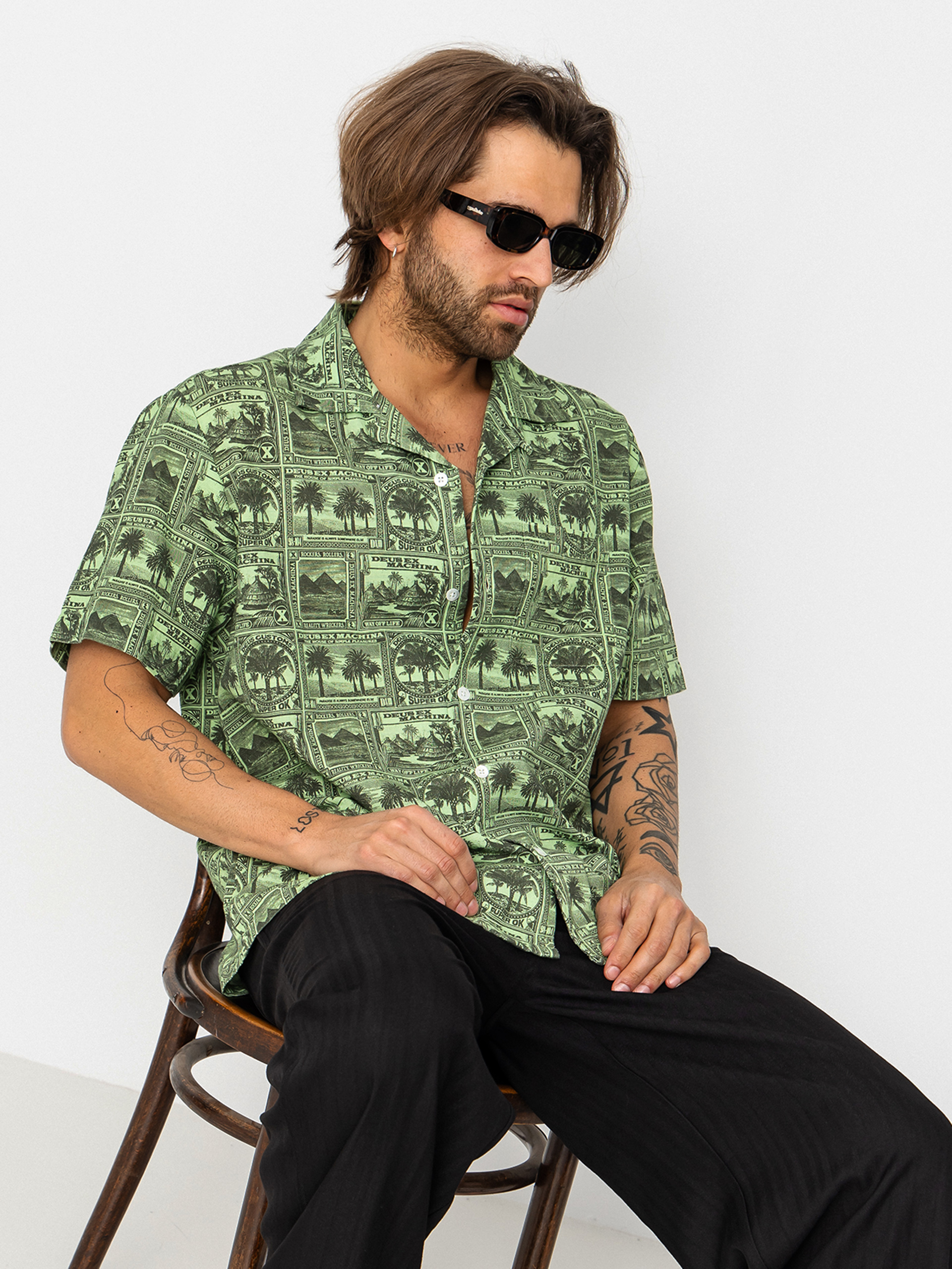 Deus Ex Machina Mail Man Hemd (green)