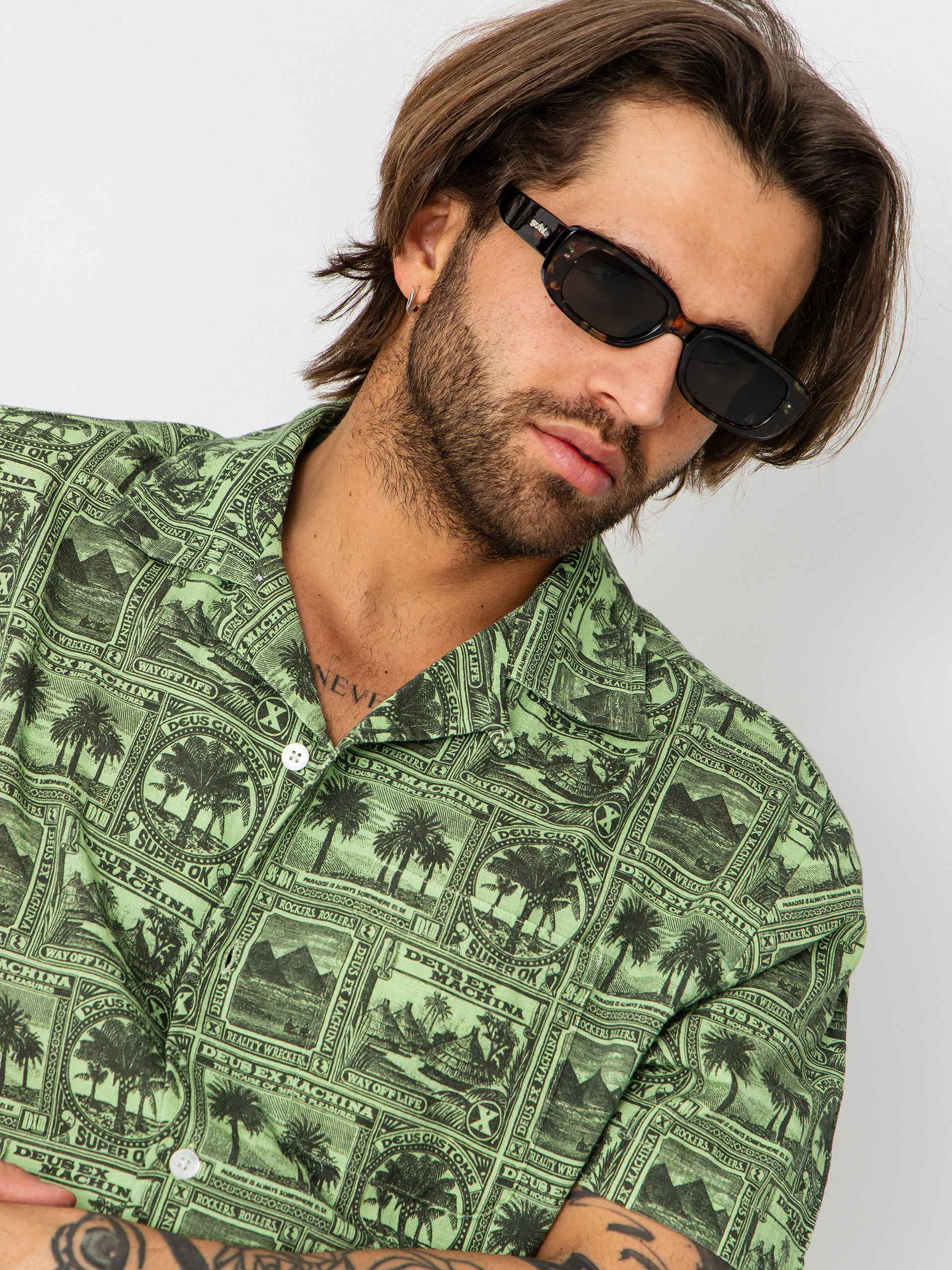 Deus Ex Machina Mail Man Hemd (green)