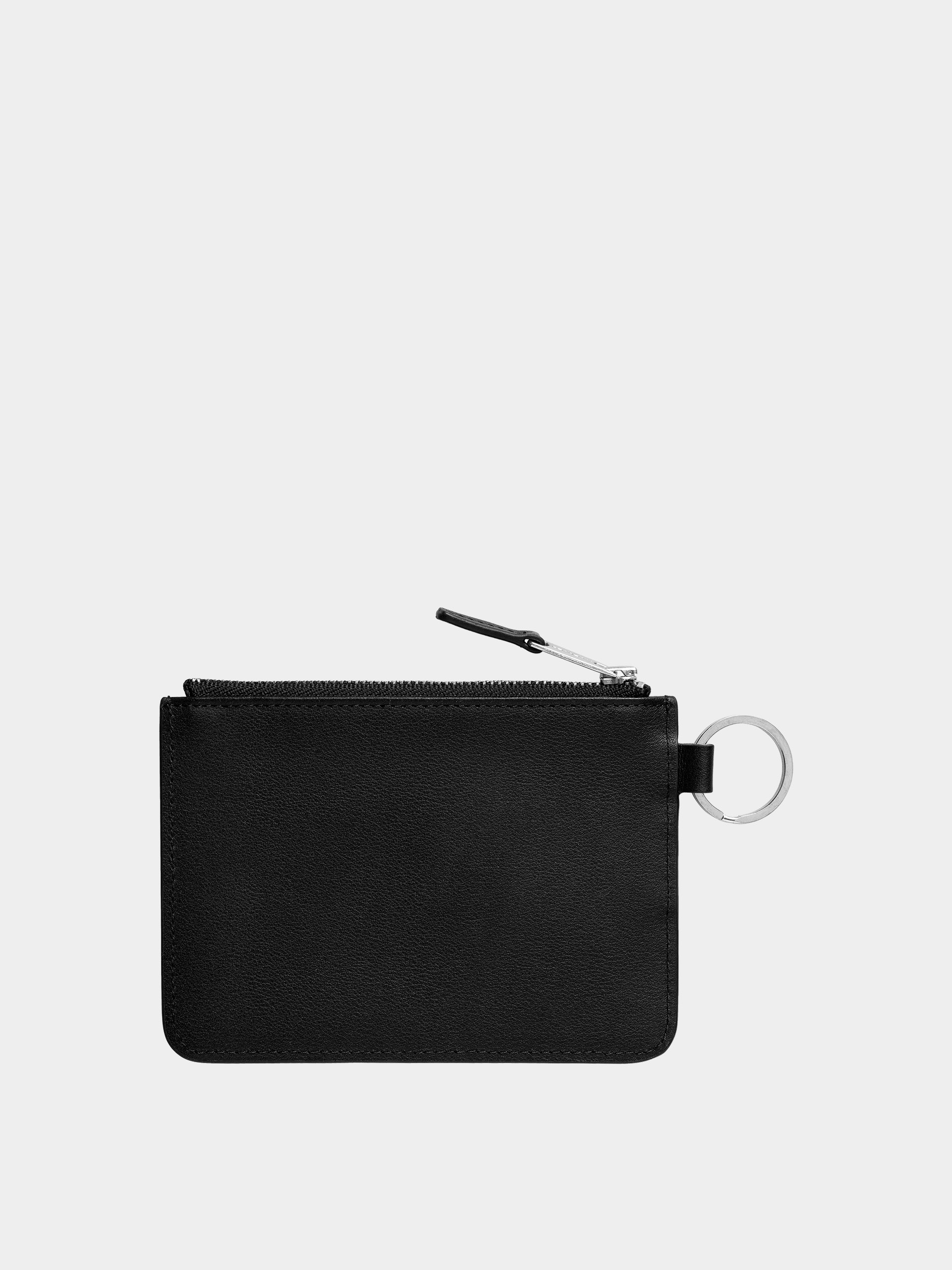 Carhartt WIP Deconstructed Leather Wallet (black/silver)