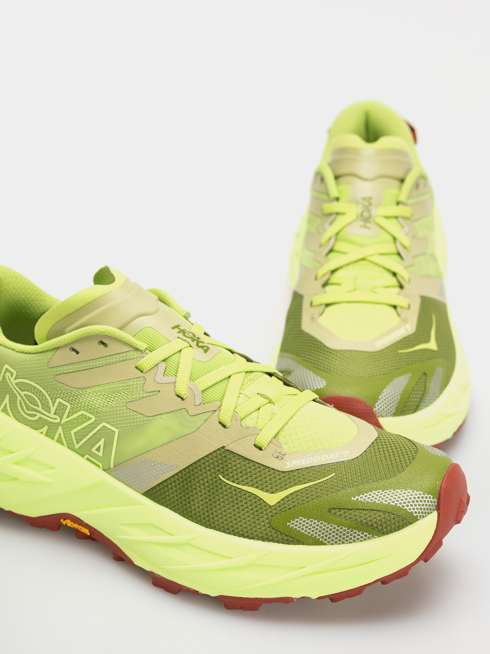 Hoka Speedgoat 7 Shoes (kiwi/neon yuzu)