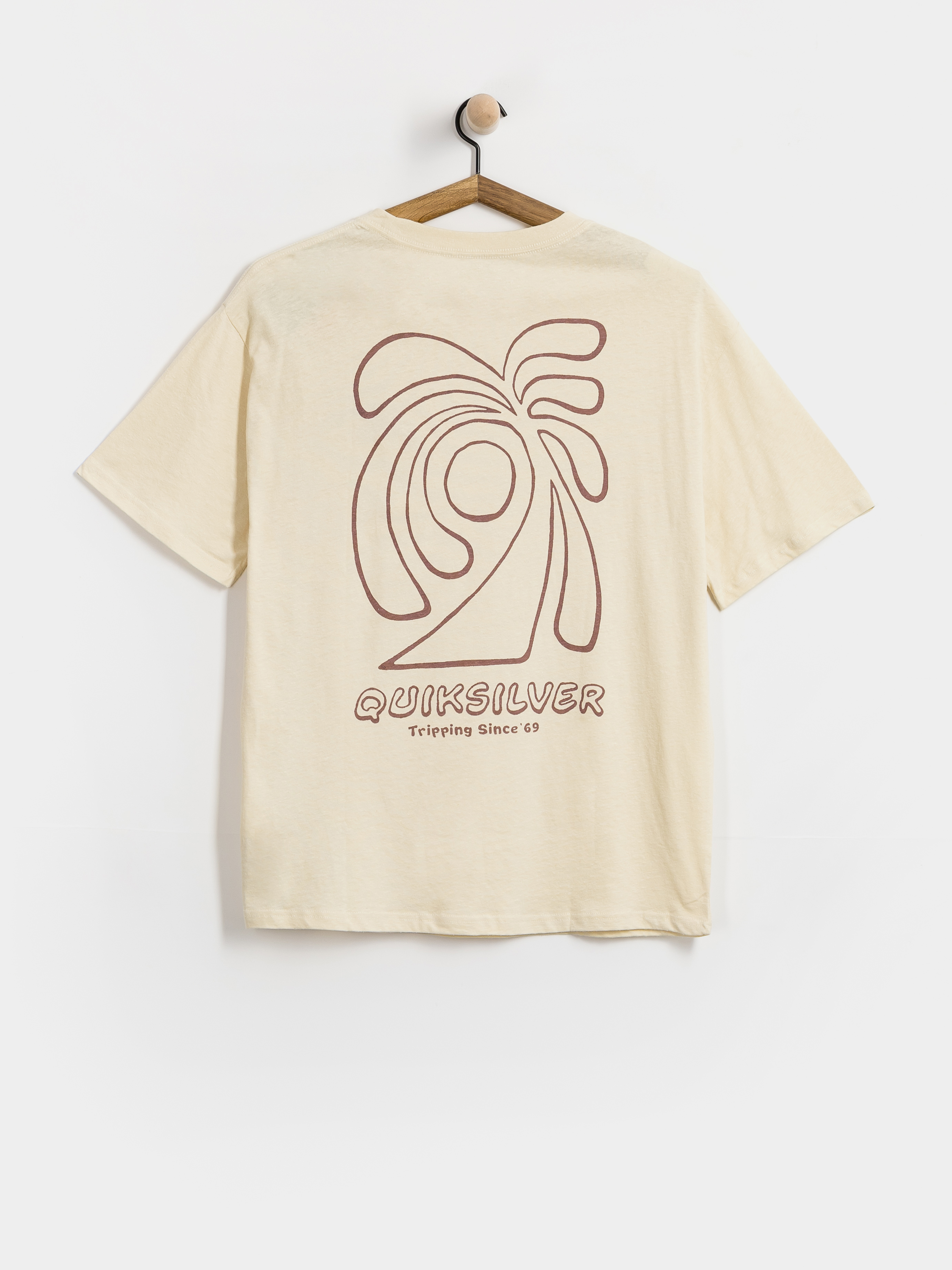 Quiksilver Curve Palm T-Shirt (bone white)