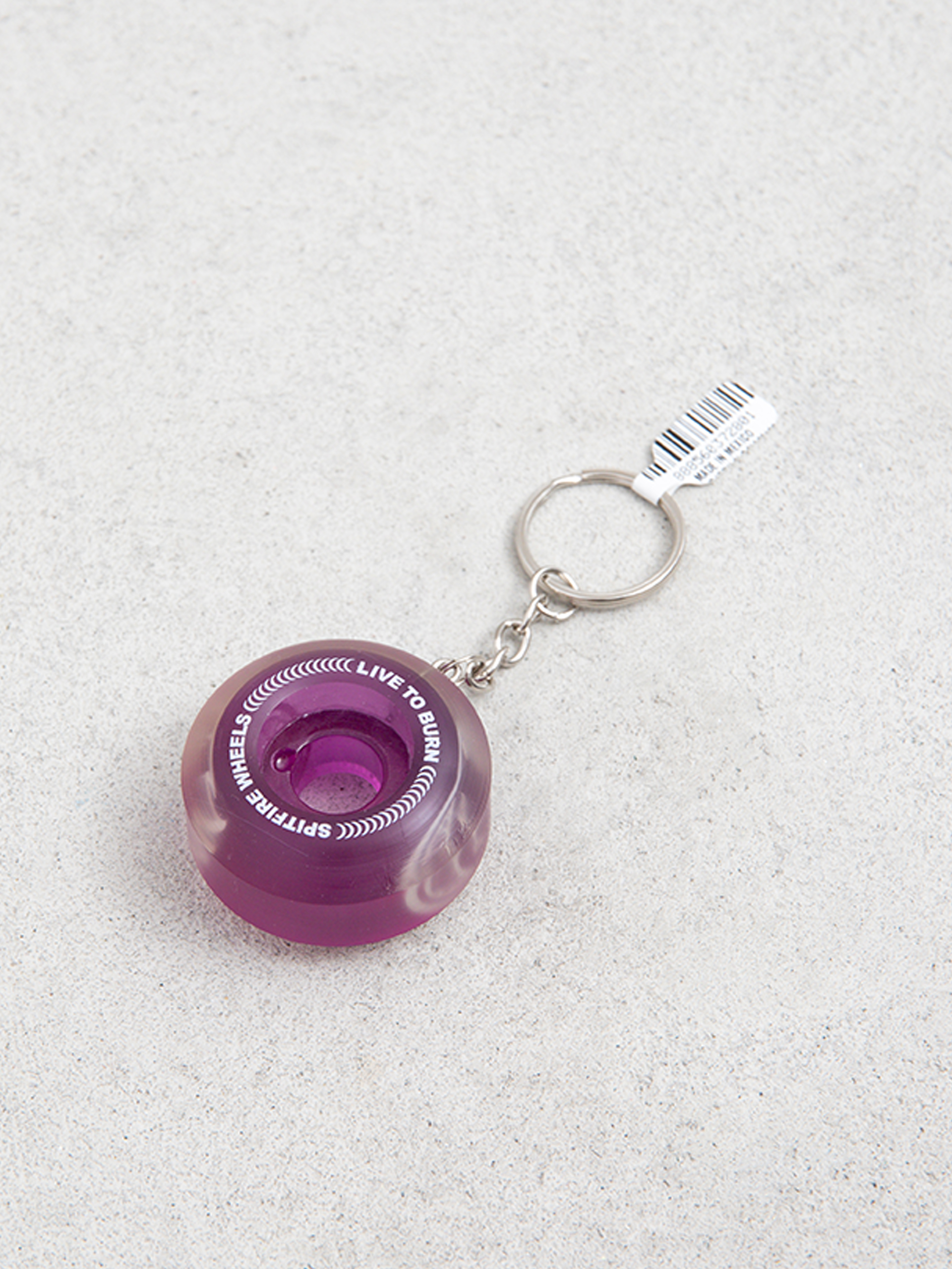 Spitfire Wheel Keychain Keychain (transparent purple)
