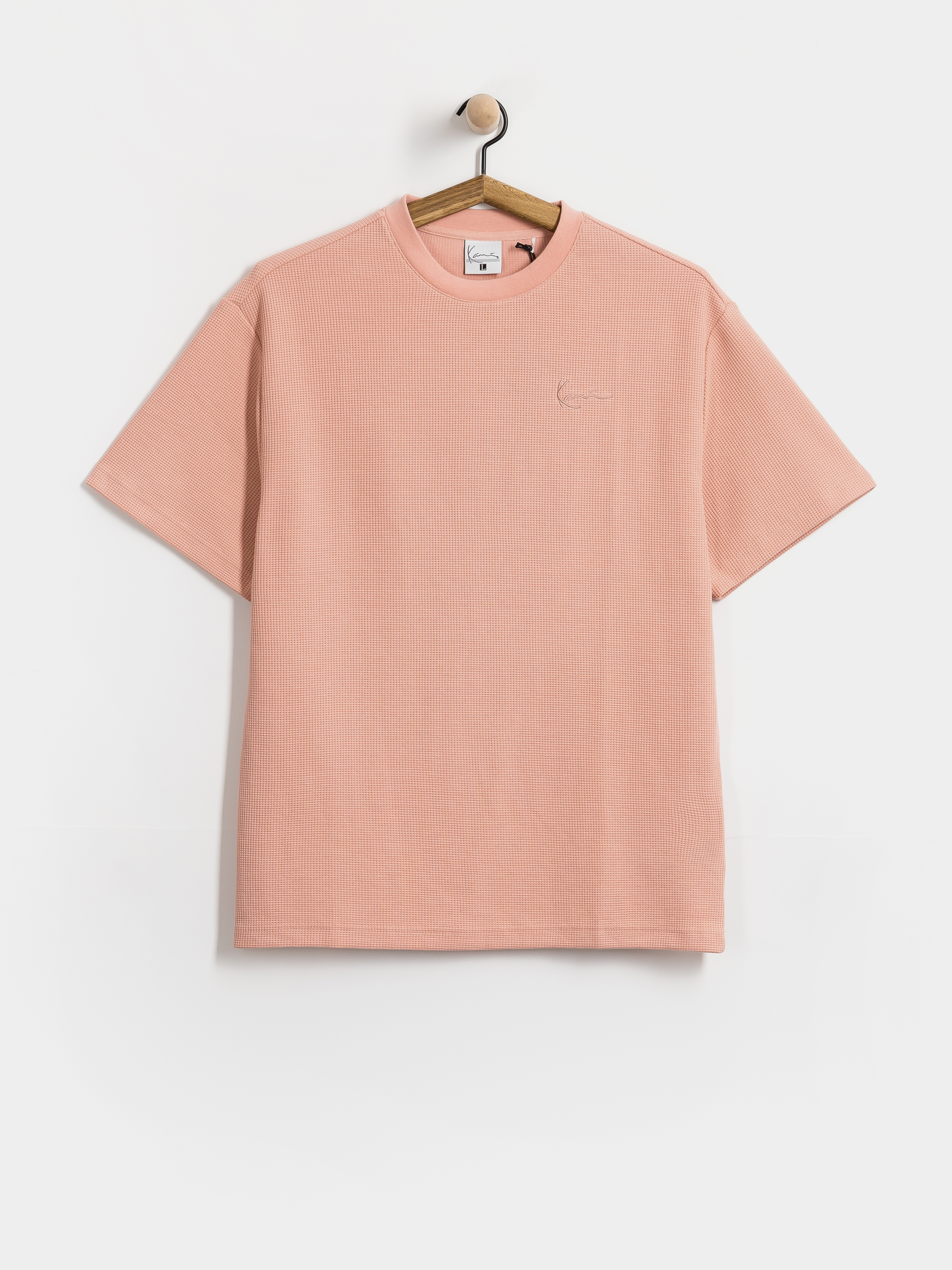 Karl Kani Signature Waffle Oversized T-Shirt (pink)